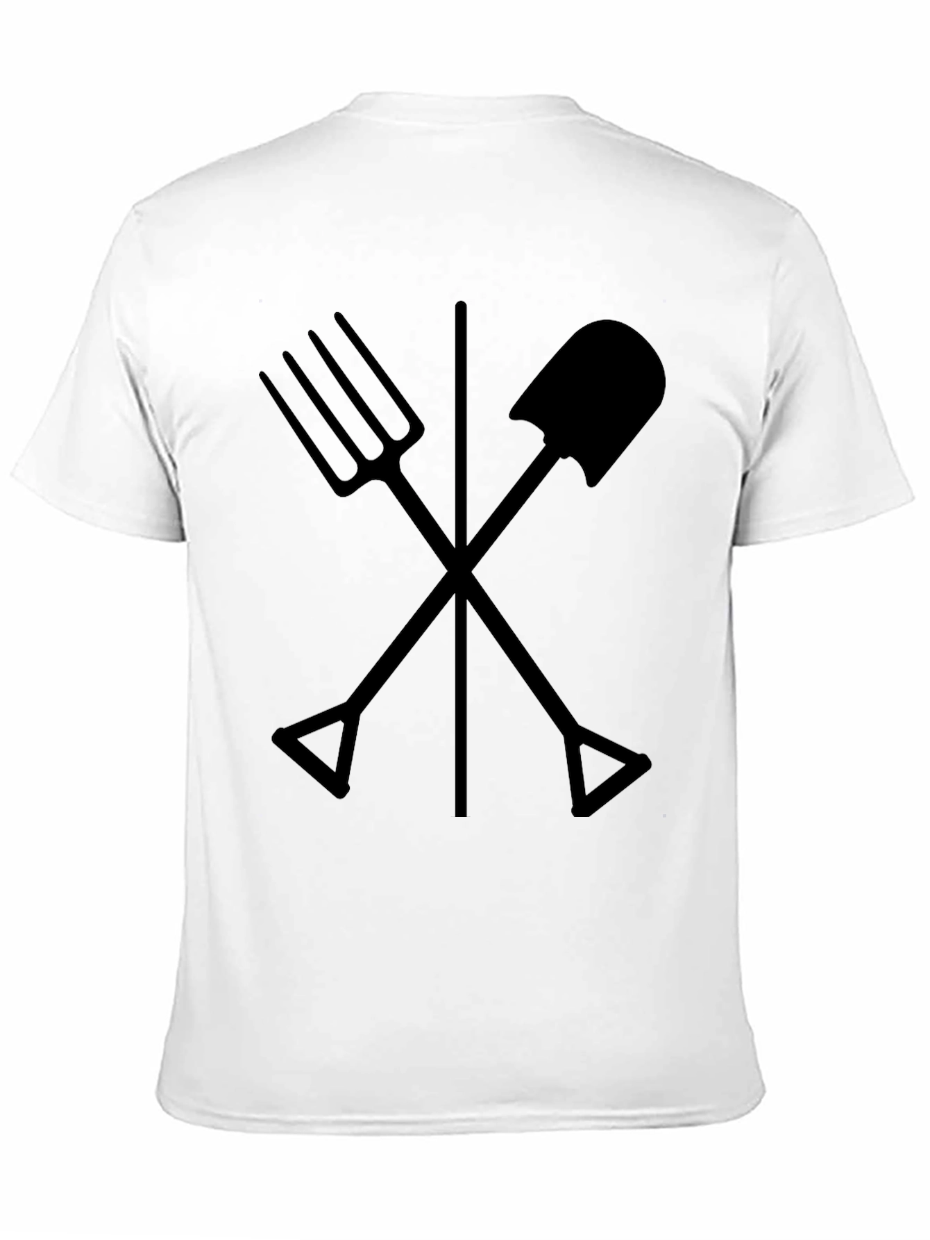 Gardeners Tee - Crossed Tools Design