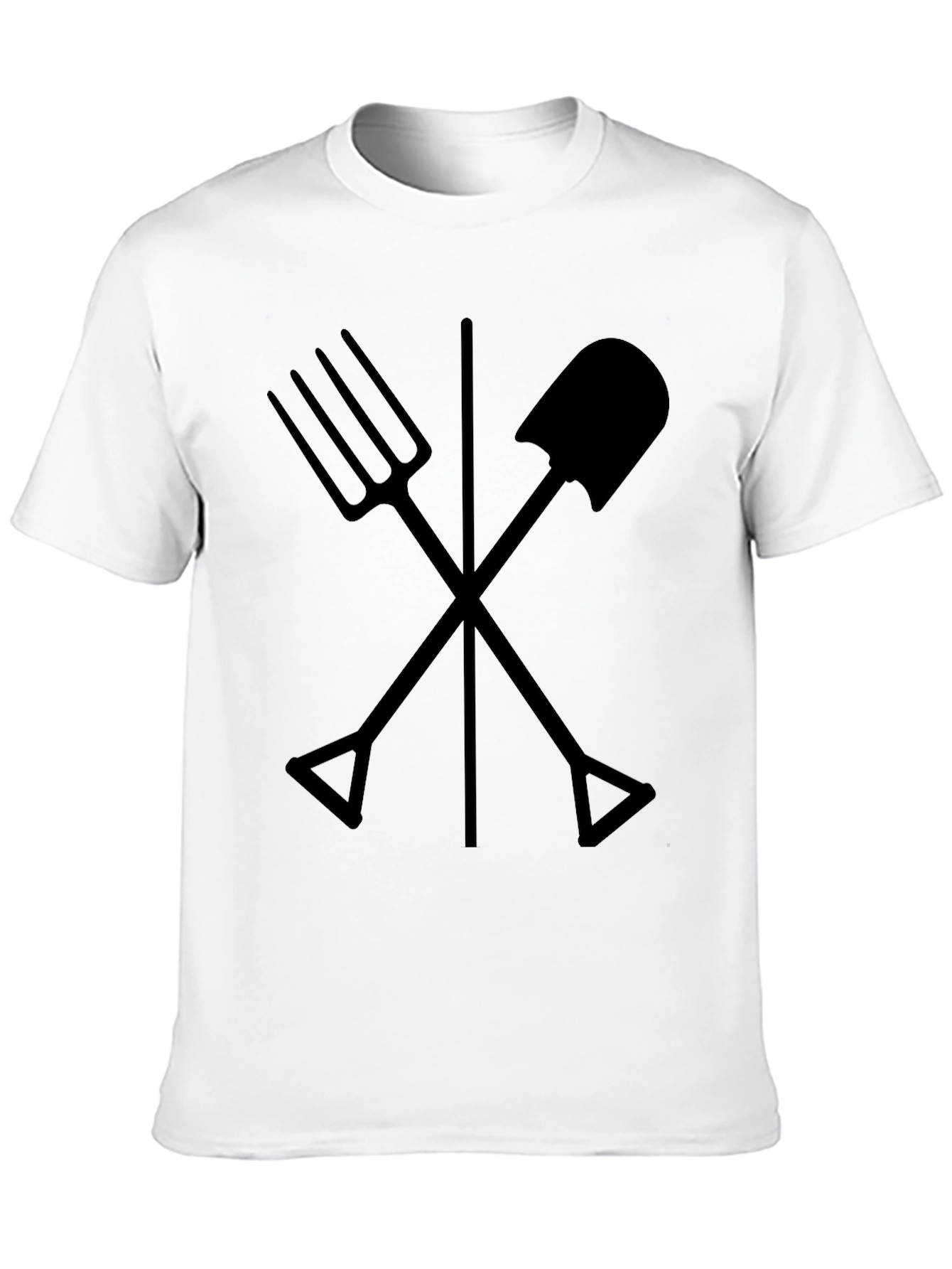 Gardeners Tee - Crossed Tools Design