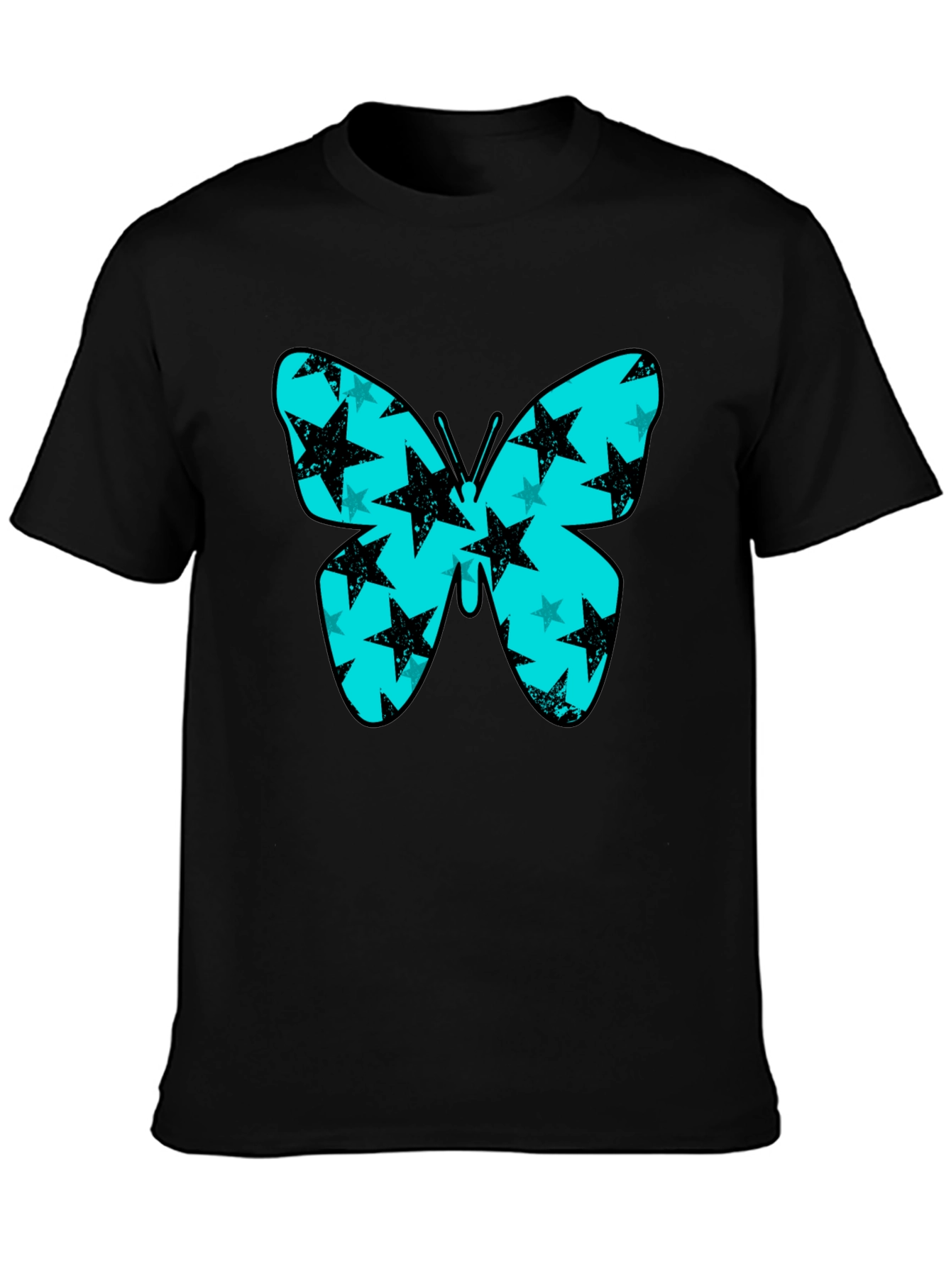 Butterfly Star T-Shirt - Black