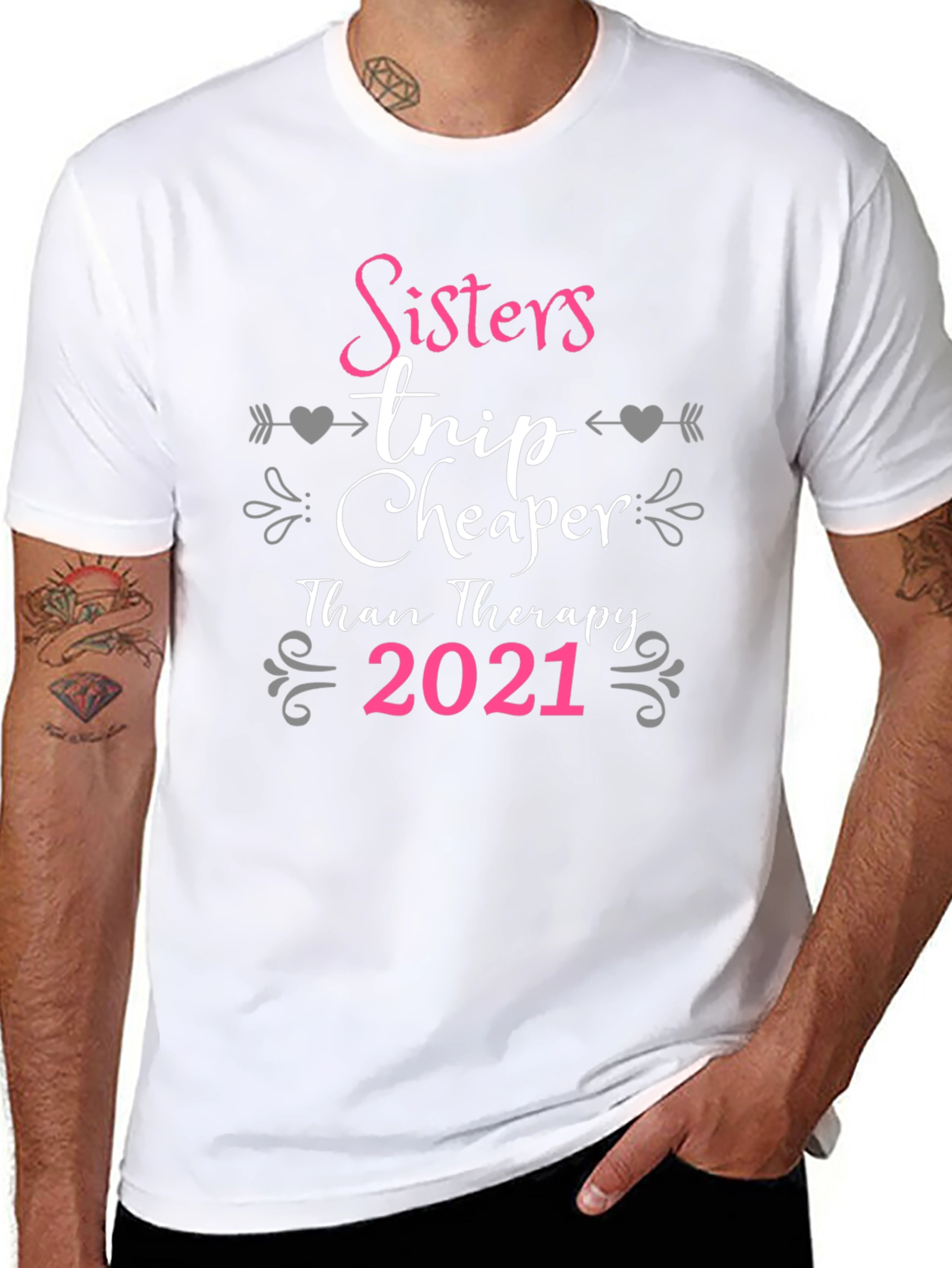 Sisters Trip Cheaper Than Therapy 2021 T-Shirt