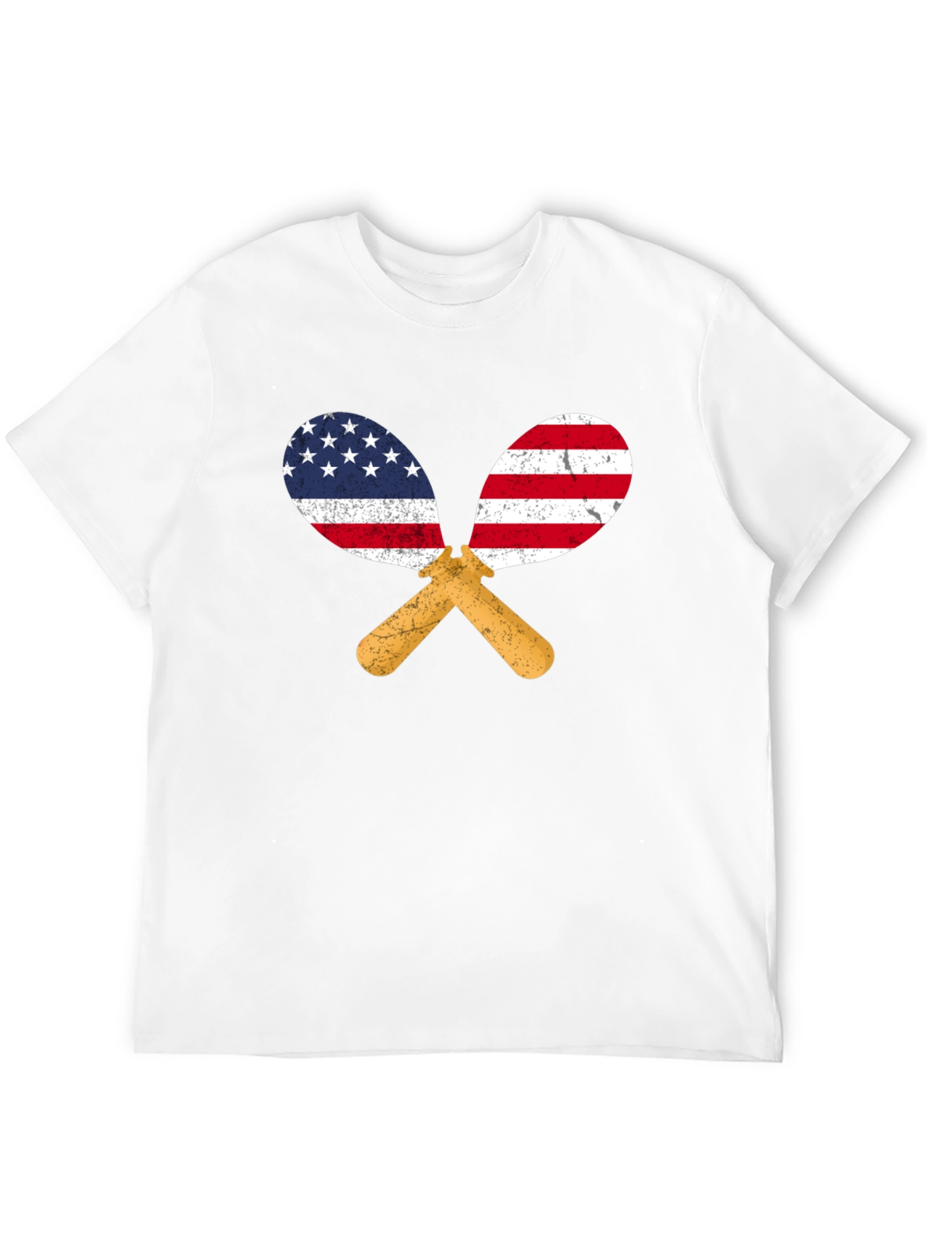 USA Flag Maracas Graphic T-Shirt