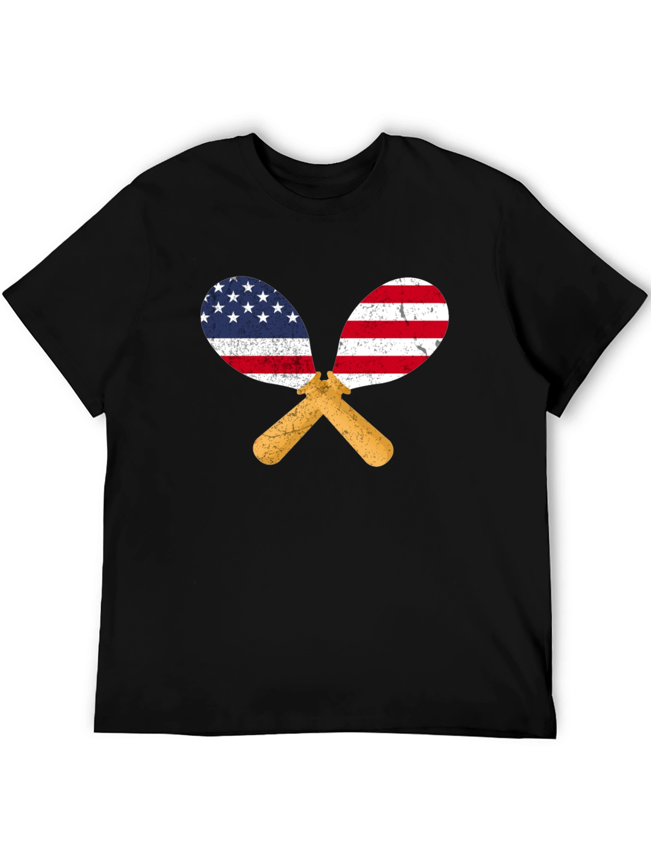 USA Flag Maracas Graphic T-Shirt