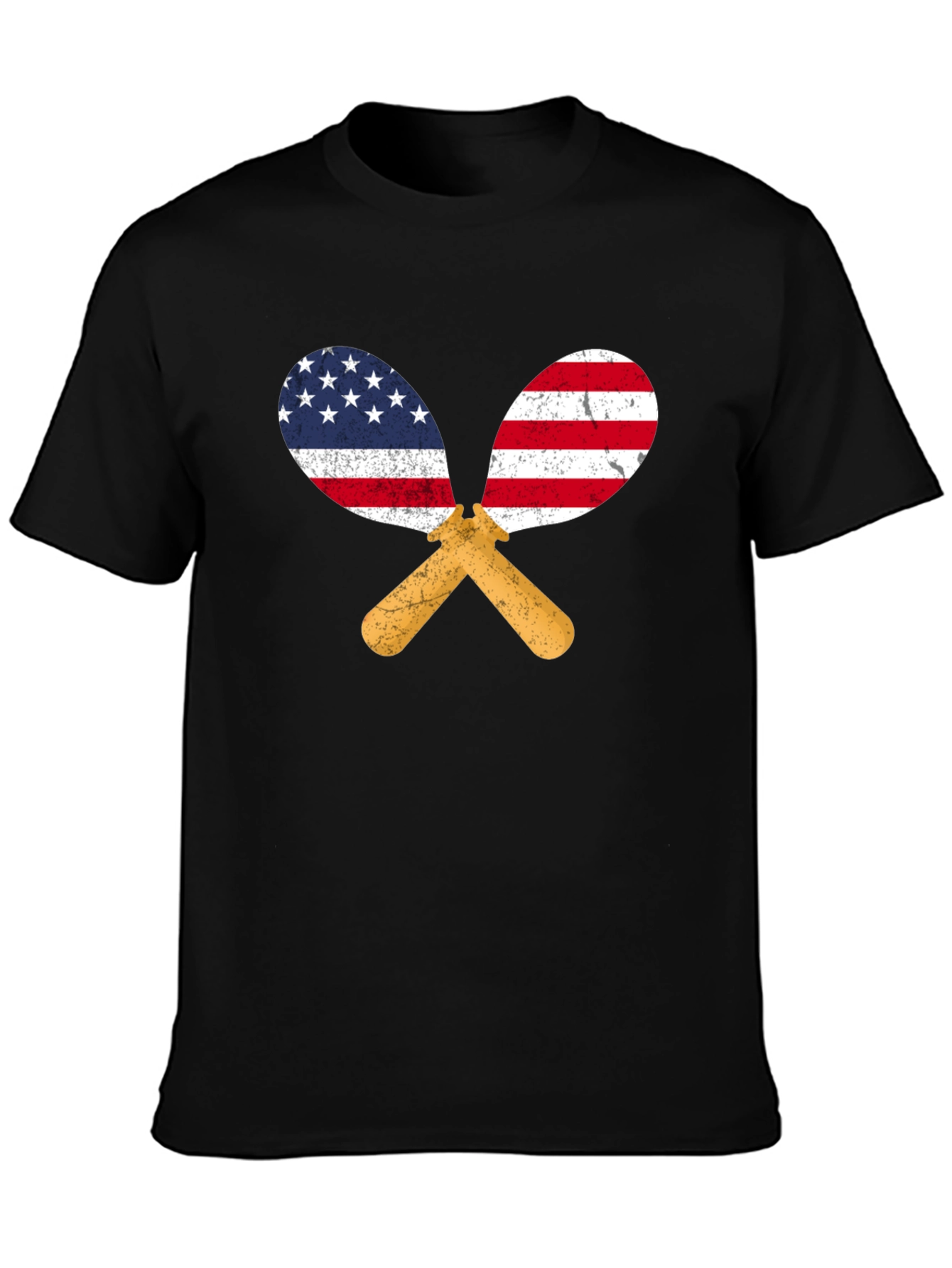 USA Flag Maracas Graphic T-Shirt