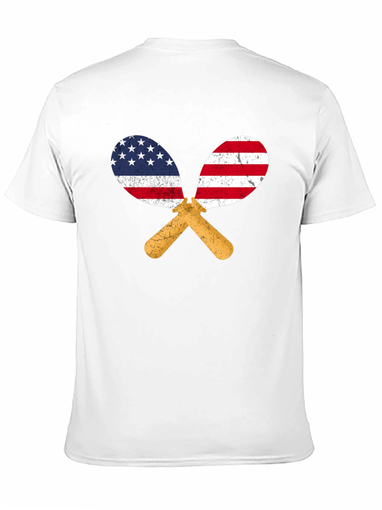 USA Flag Maracas Graphic T-Shirt