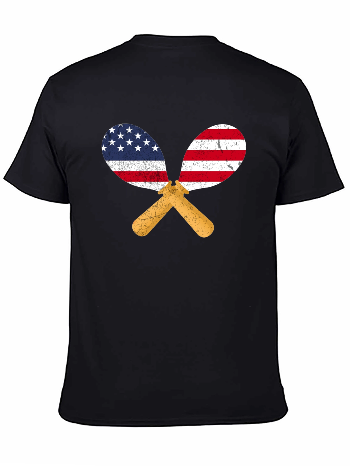 USA Flag Maracas Graphic T-Shirt
