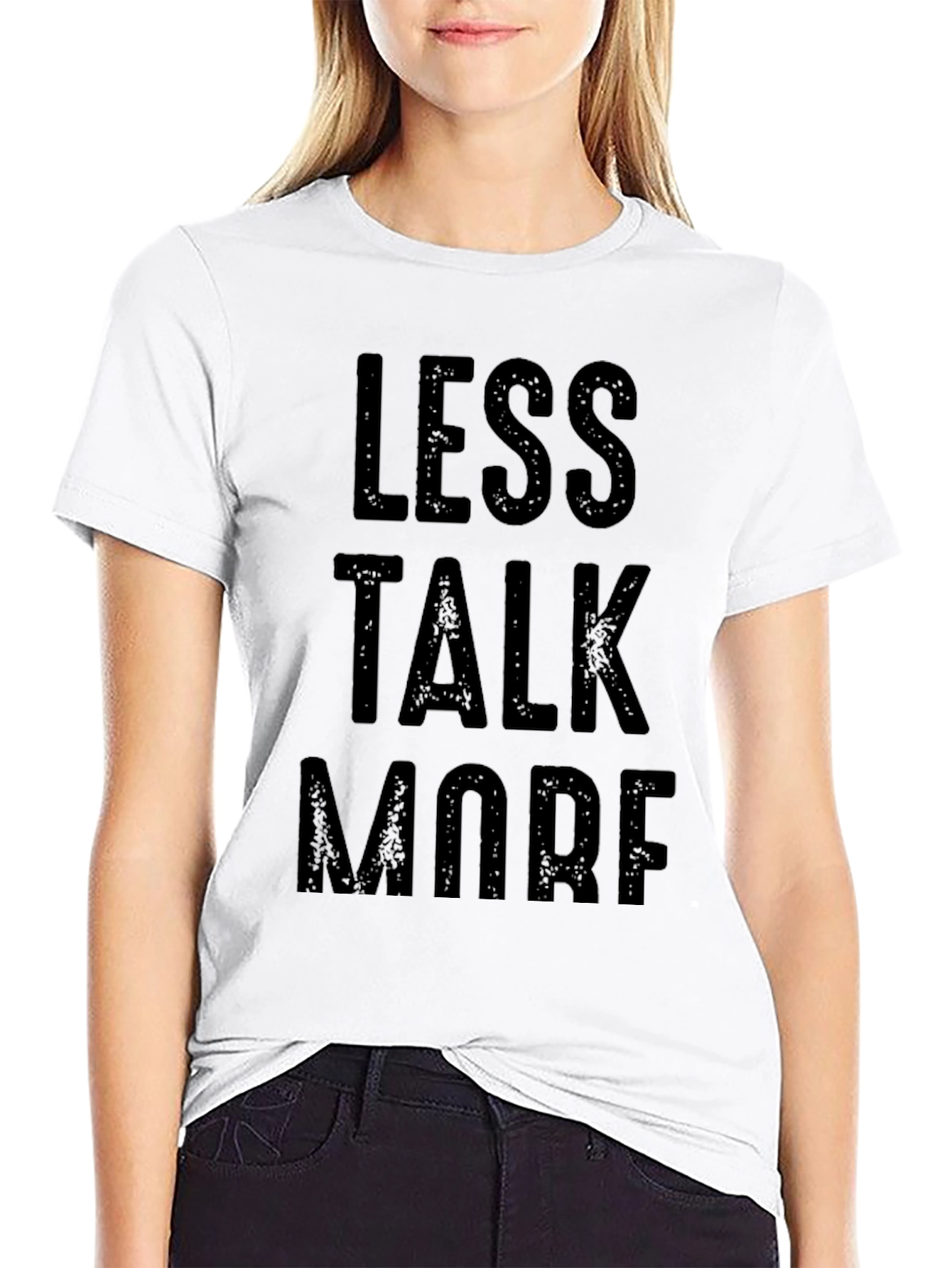 Less Talk More Graphic Tee - Black