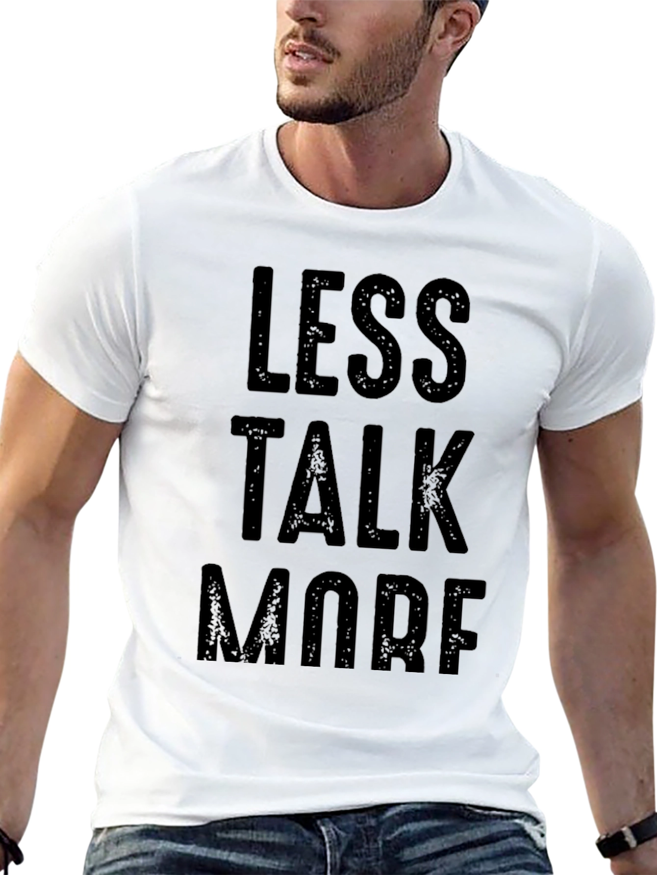 Less Talk More Graphic Tee - Black
