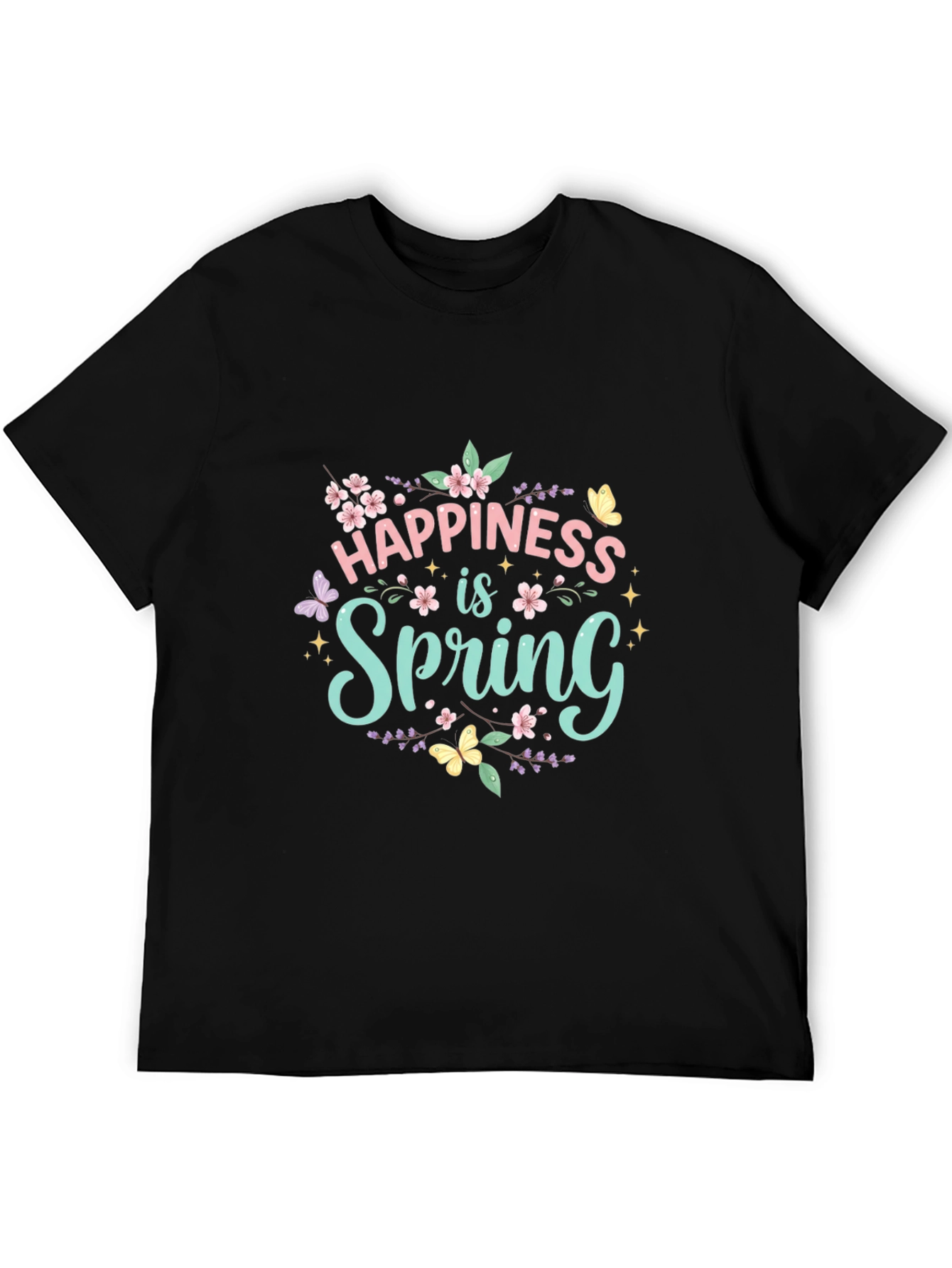 Happiness is Spring Graphic T-Shirt