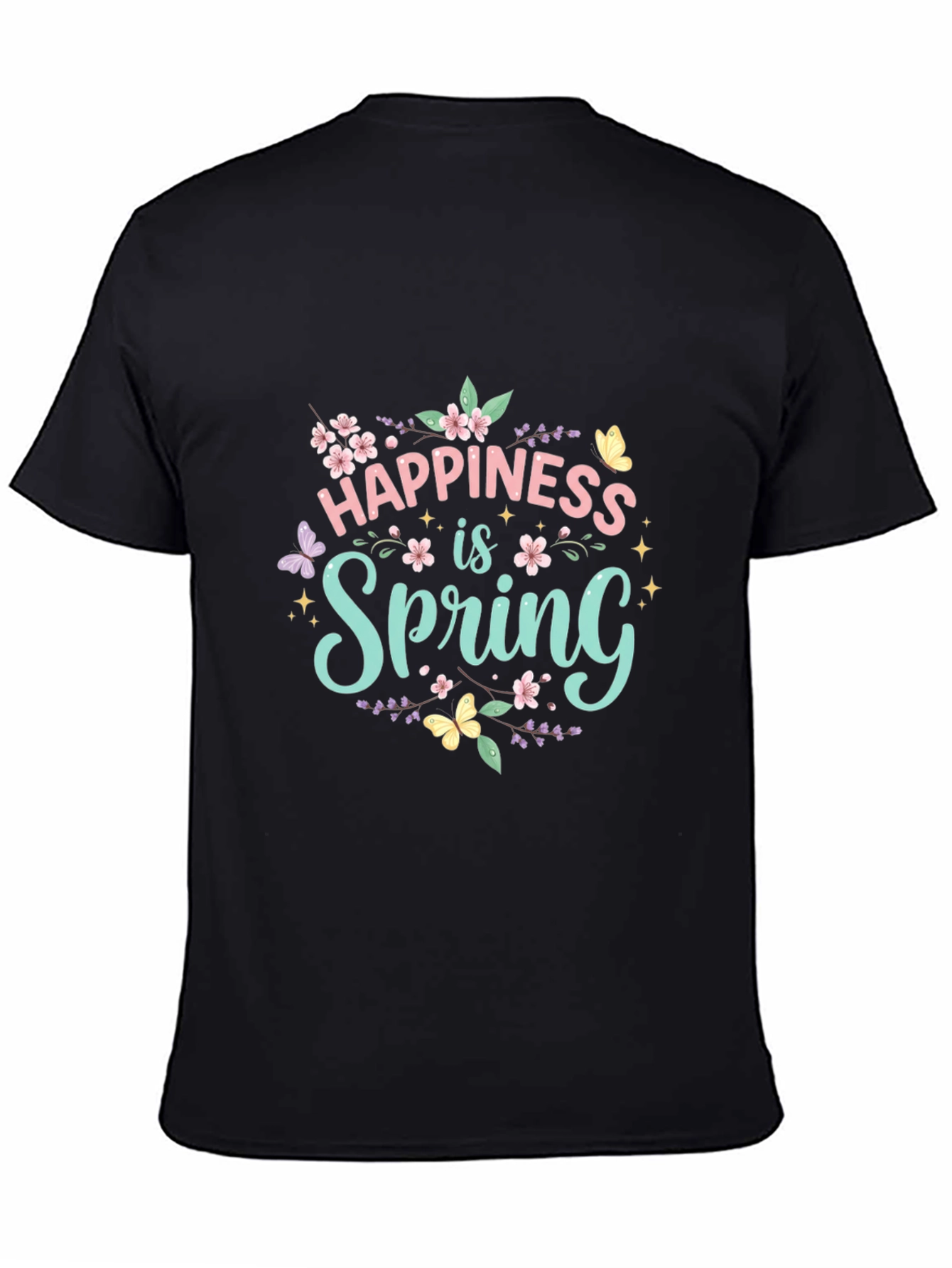 Happiness is Spring Graphic T-Shirt