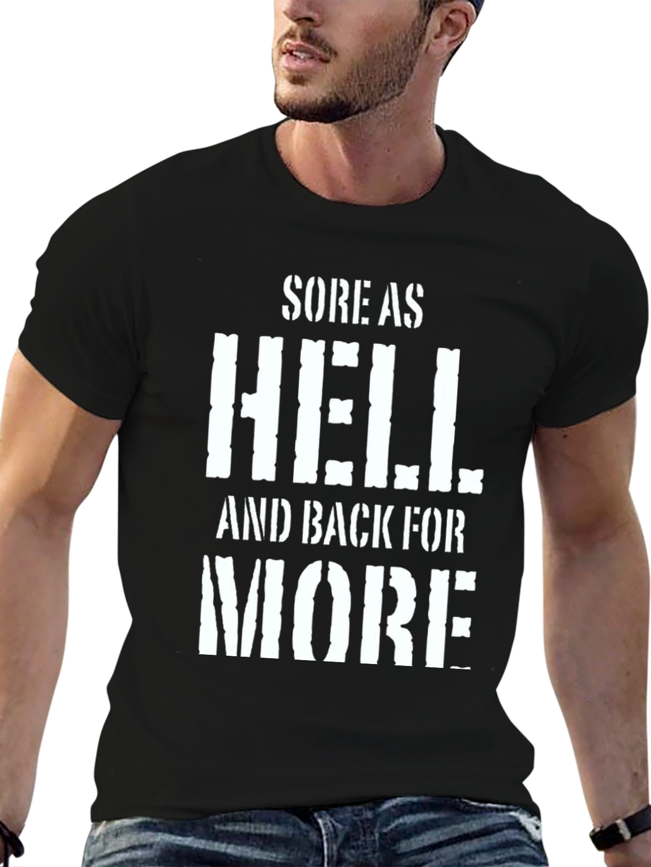 Sore As Hell Black Graphic Tee