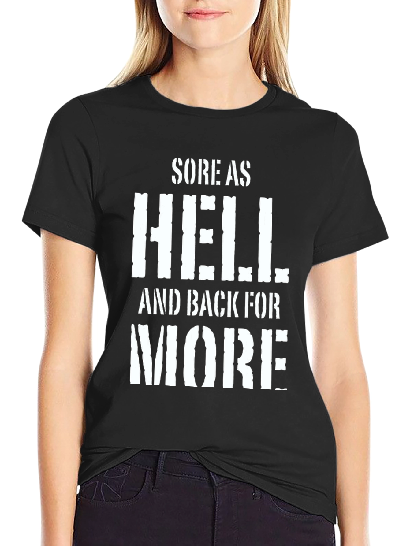Sore As Hell Black Graphic Tee