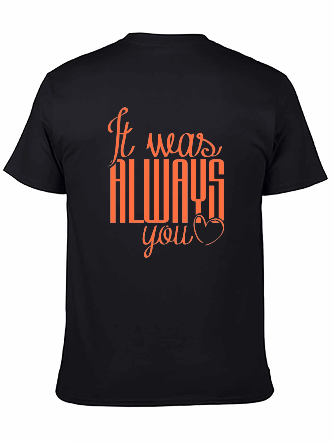 Always You Graphic Tee - Soft Black Cotton