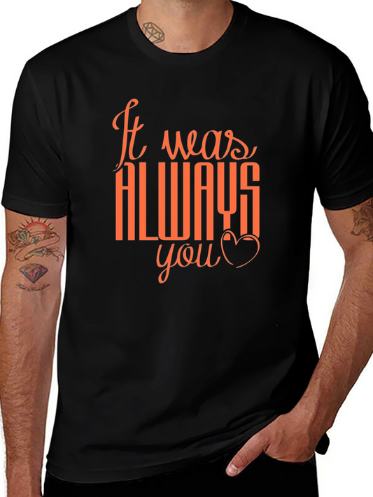 Always You Graphic Tee - Soft Black Cotton
