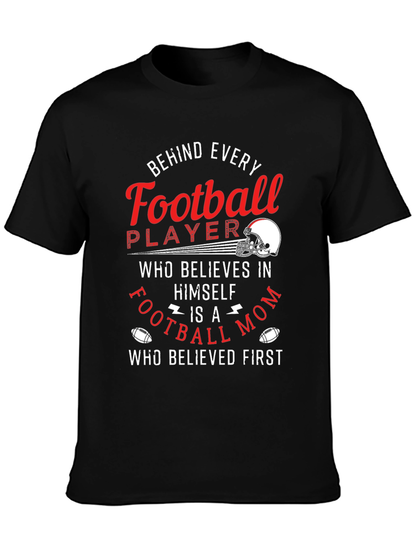 Football Mom Graphic T-Shirt - Game Day Apparel