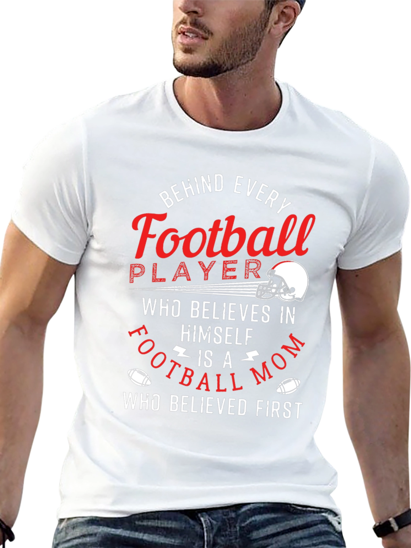 Football Mom Graphic T-Shirt - Game Day Apparel