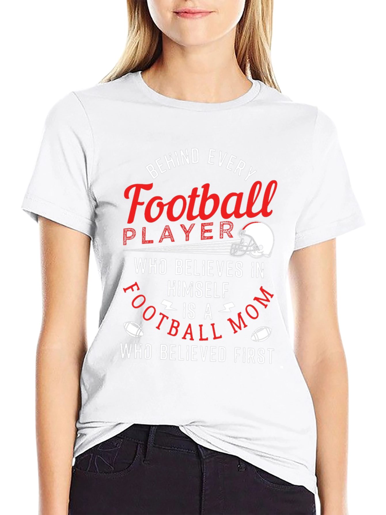Football Mom Graphic T-Shirt - Game Day Apparel