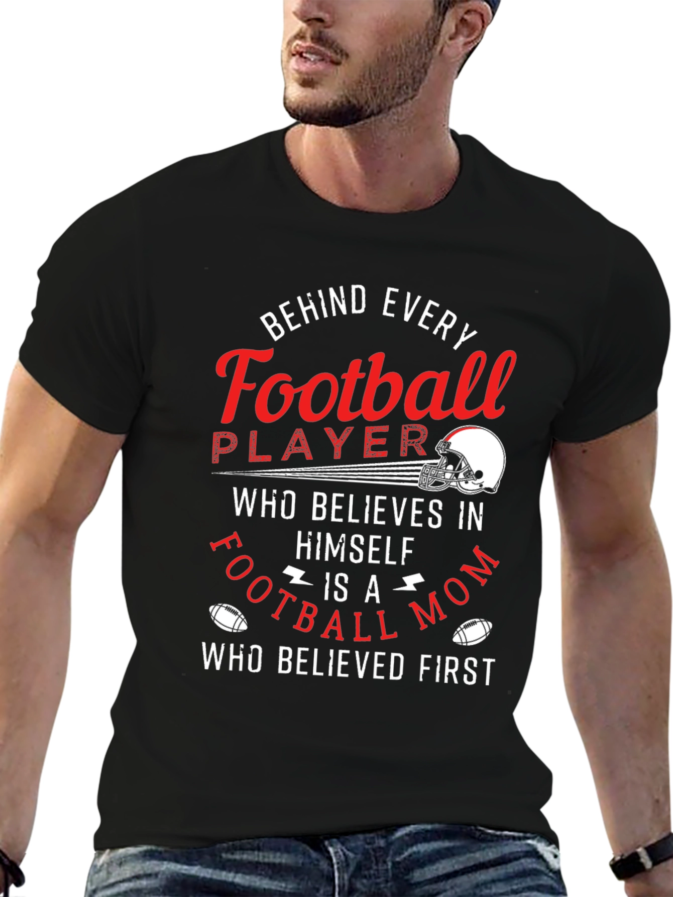 Football Mom Graphic T-Shirt - Game Day Apparel