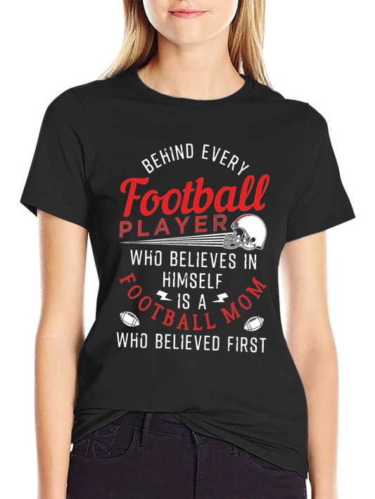Football Mom Graphic T-Shirt - Game Day Apparel