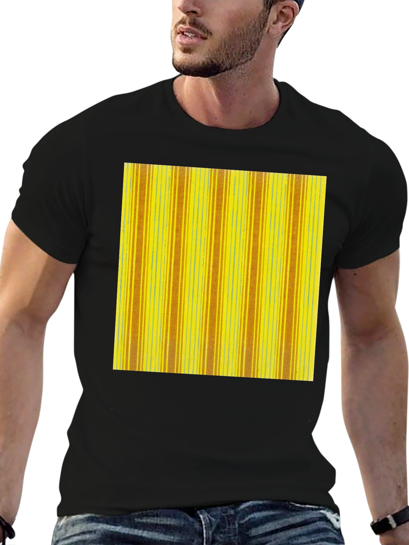 Striped Pattern Tee - Casual Wear