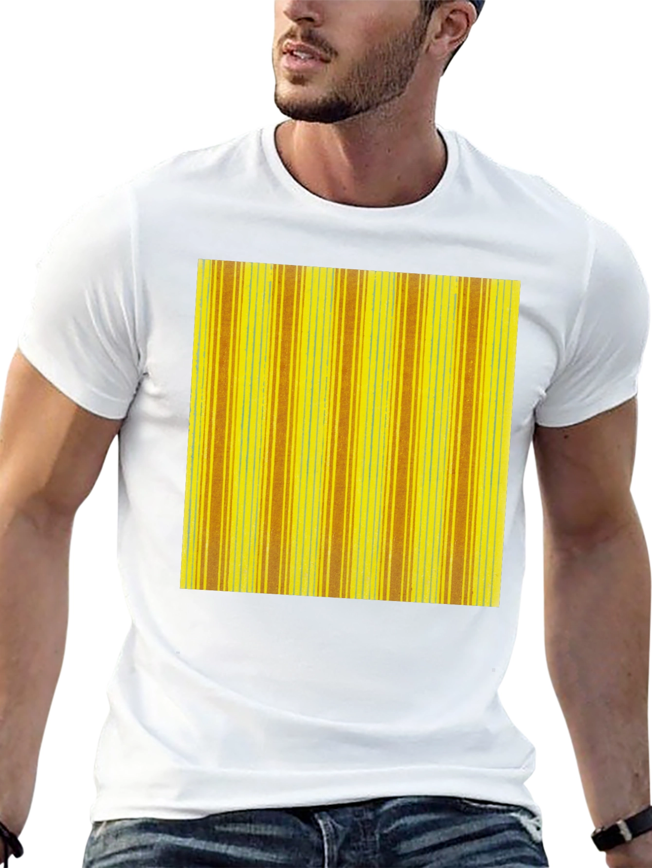 Striped Pattern Tee - Casual Wear