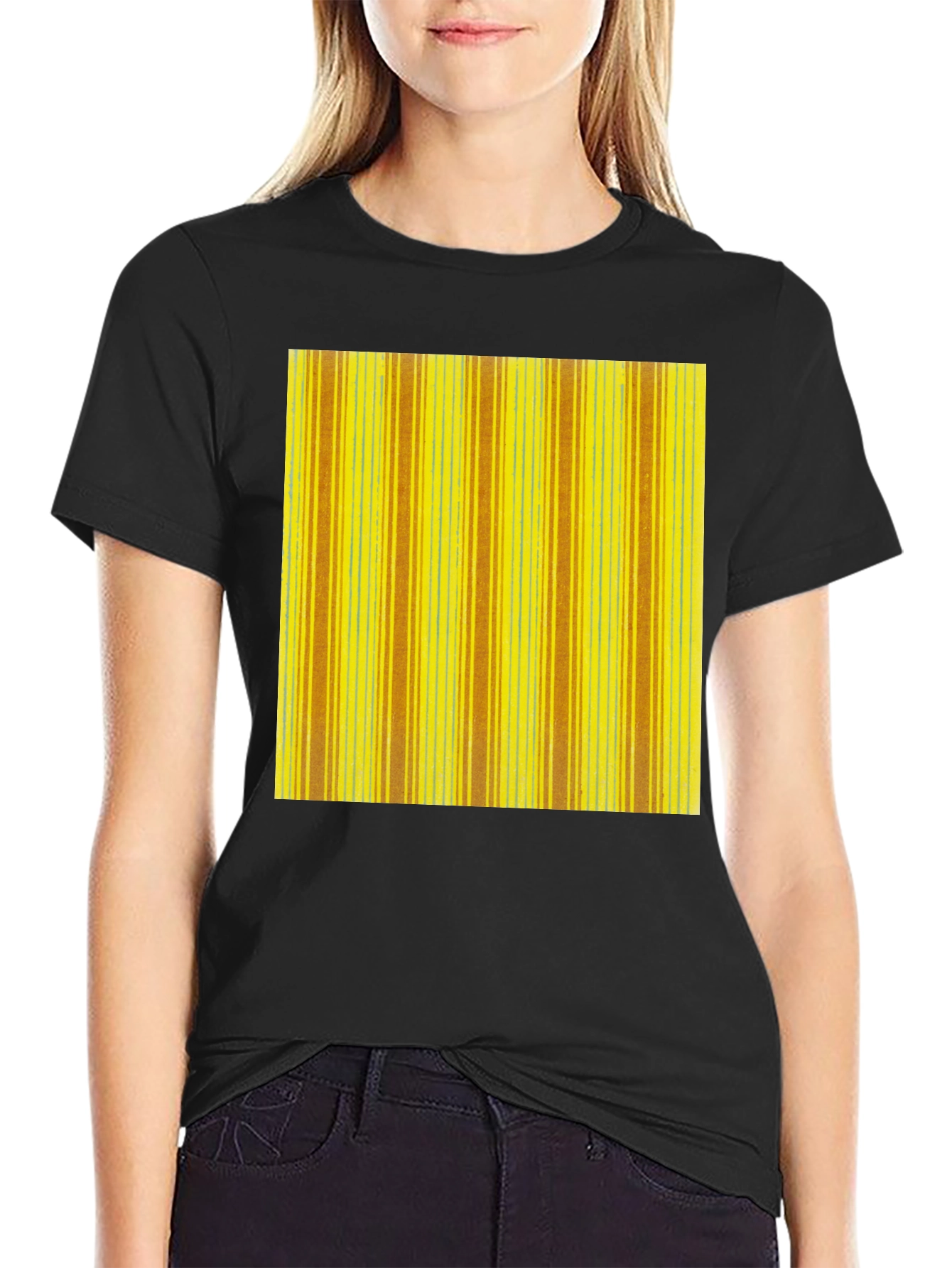 Striped Pattern Tee - Casual Wear