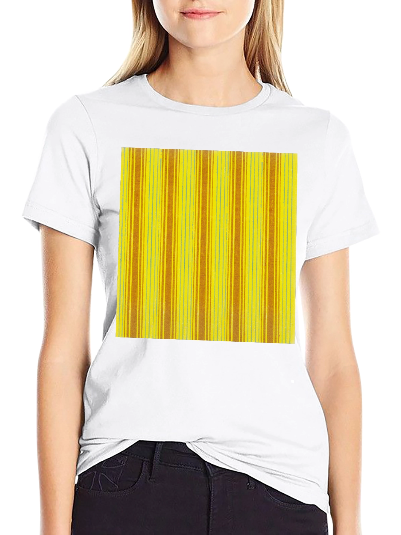 Striped Pattern Tee - Casual Wear