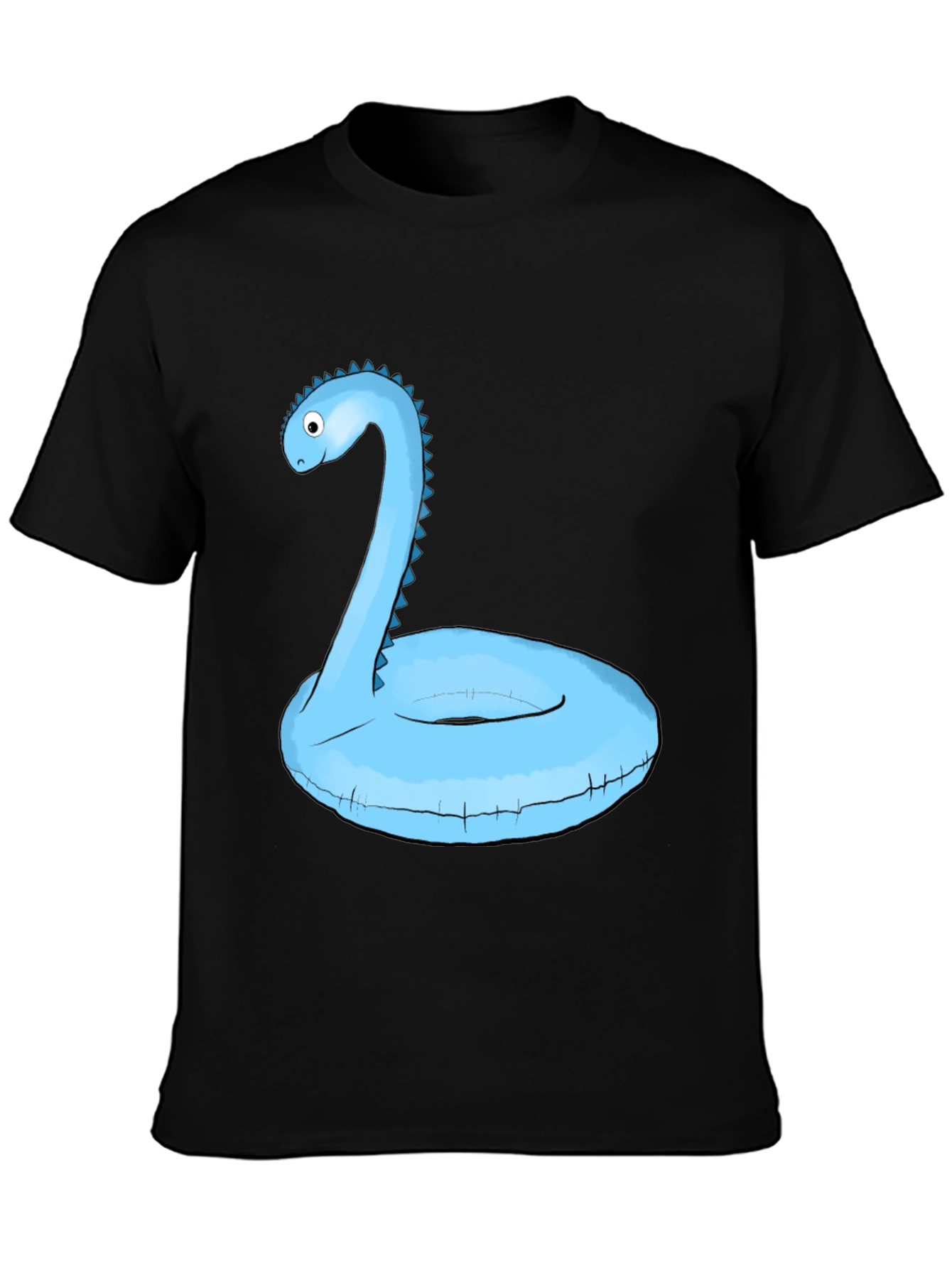 Dino Pool Float T-Shirt - Black Graphic Tee