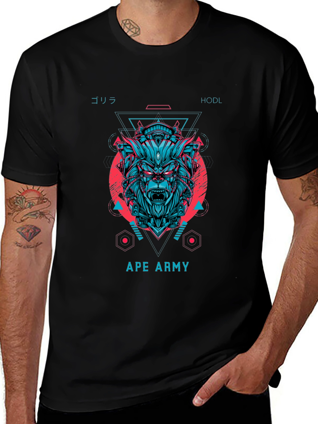 Ape Army Graphic Tee - HODL Gorilla T-Shirt