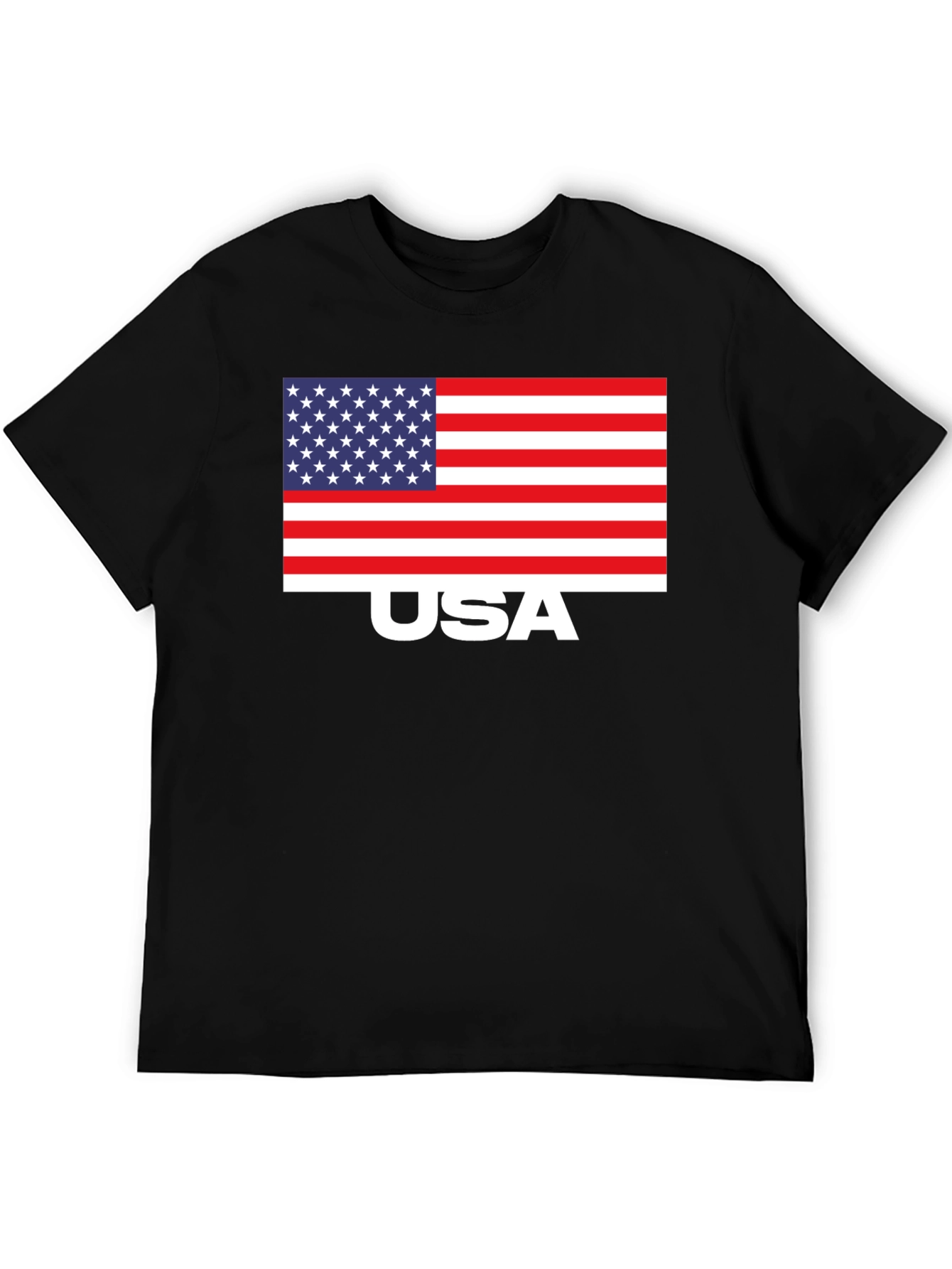USA Flag Graphic Tee - Patriotic T-Shirt