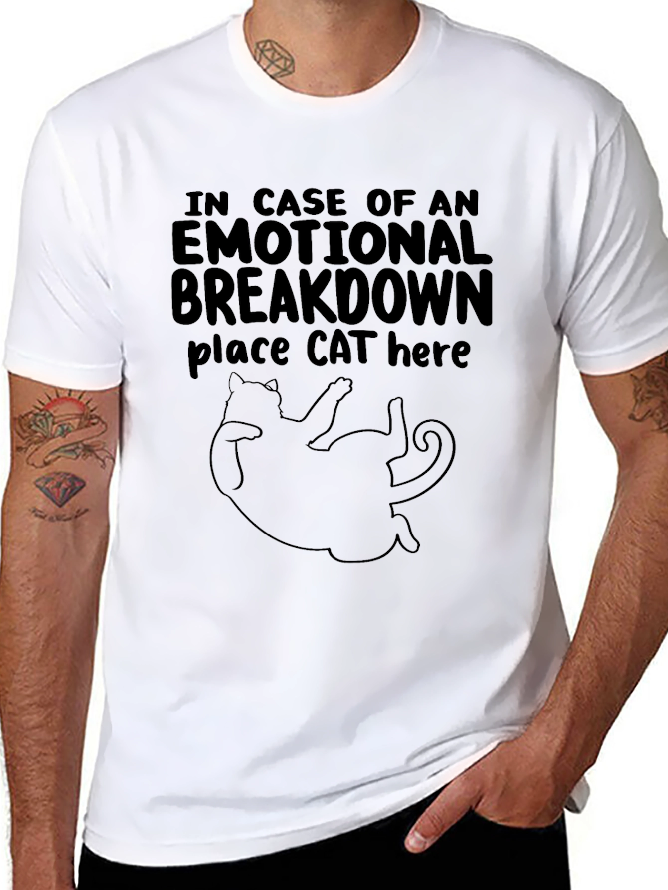 Emotional Breakdown Cat T-Shirt