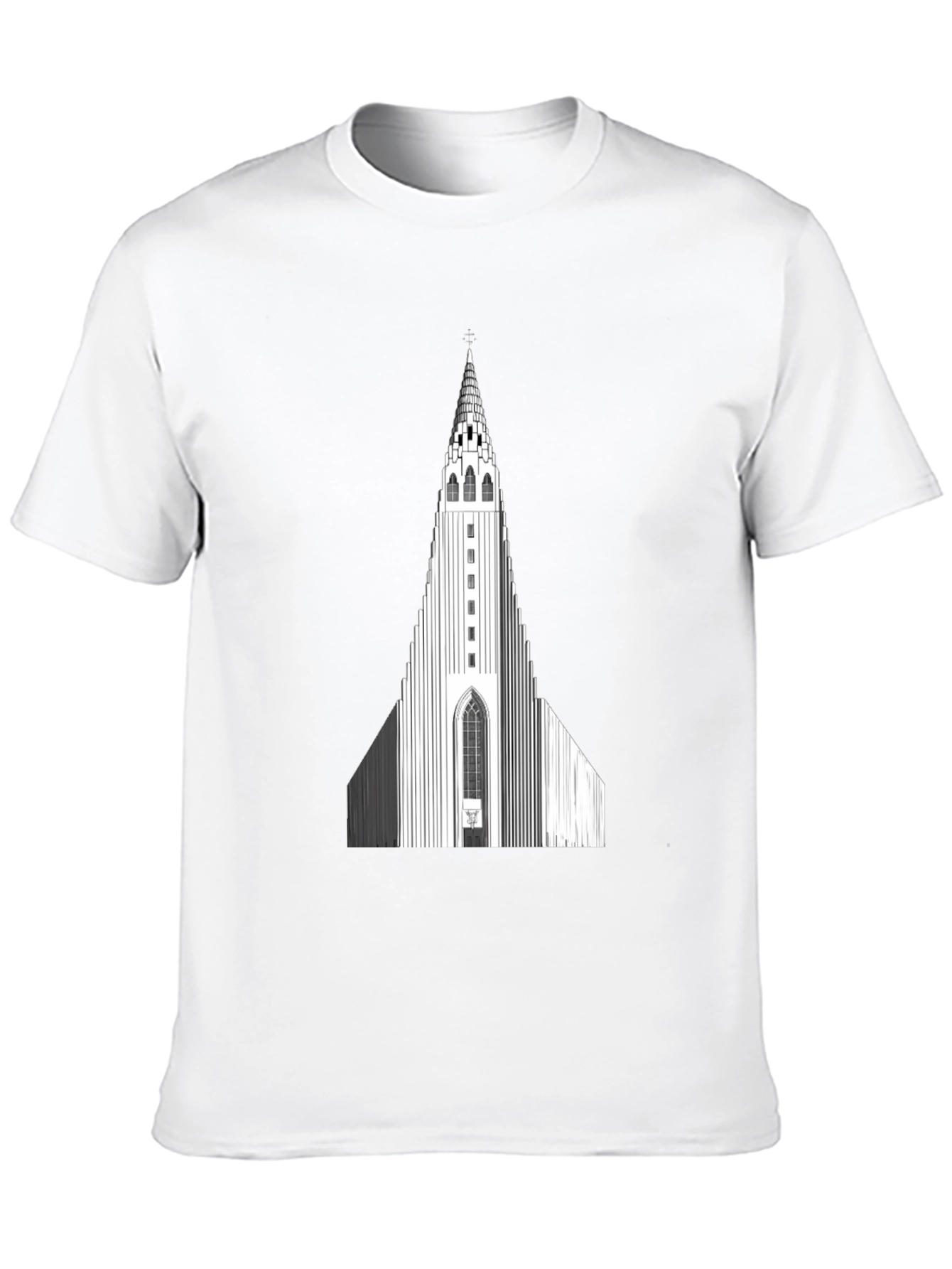 Hallgrímskirkja Graphic Tee - Iceland Church Design