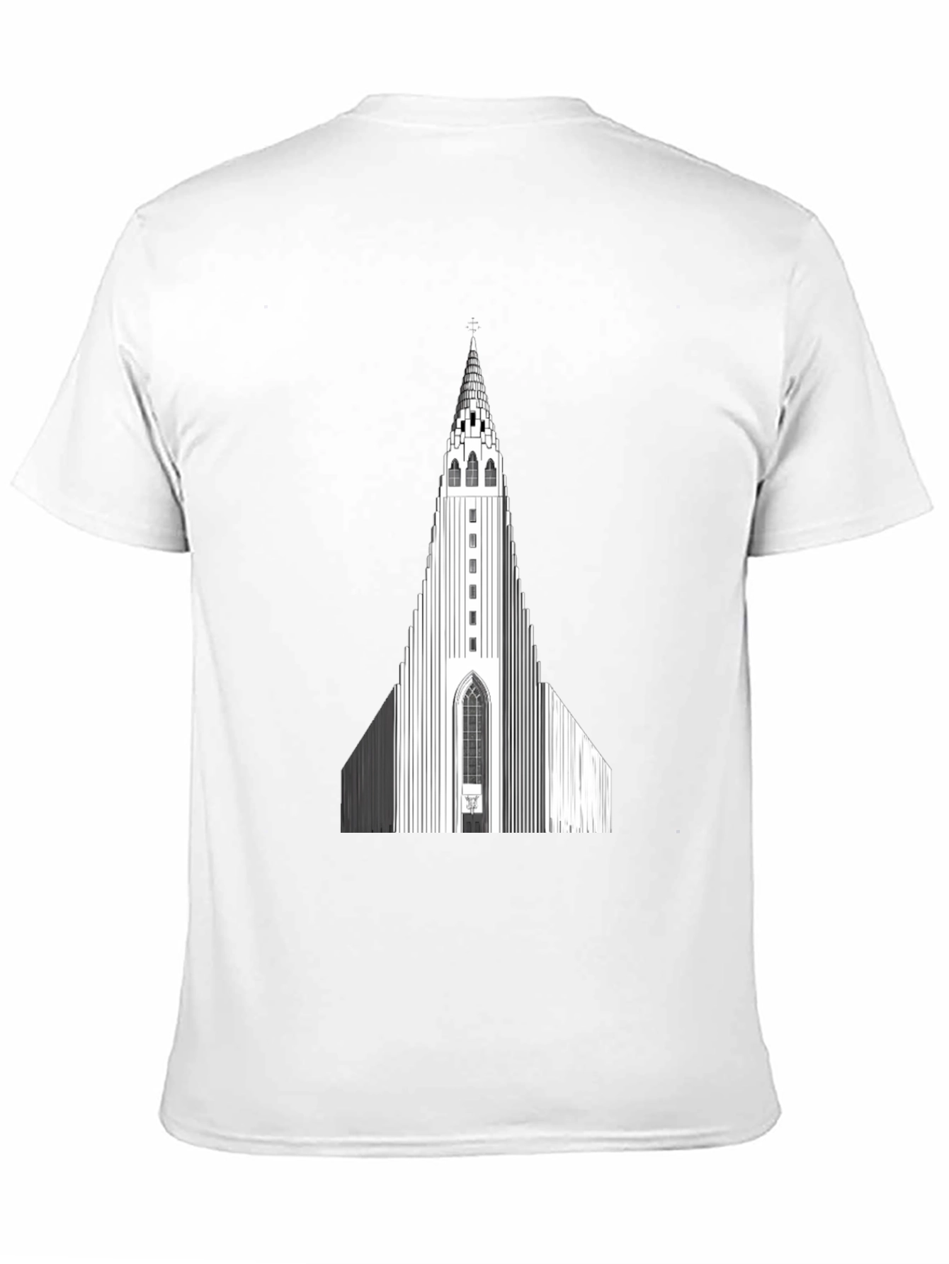 Hallgrímskirkja Graphic Tee - Iceland Church Design