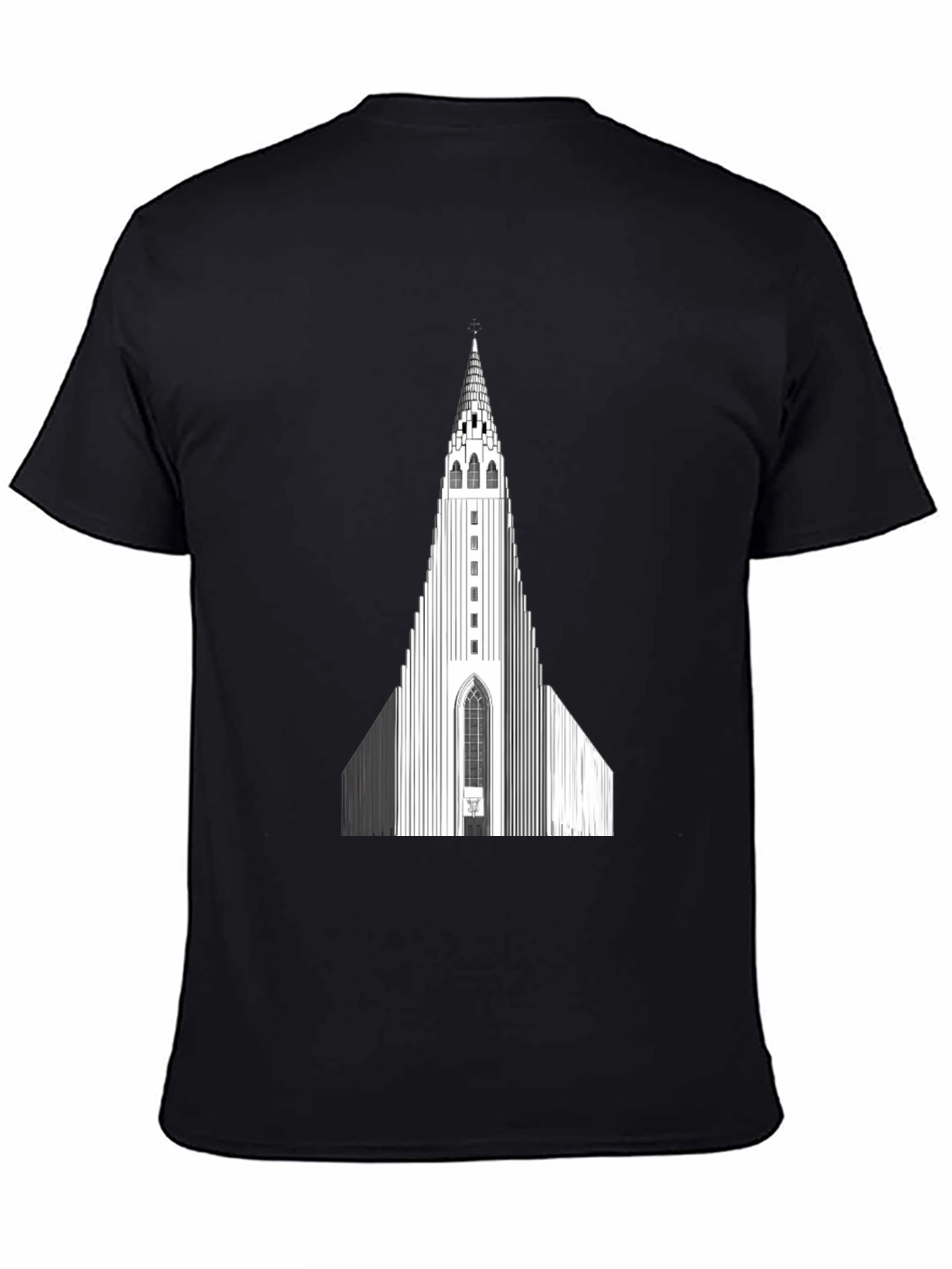 Hallgrímskirkja Graphic Tee - Iceland Church Design