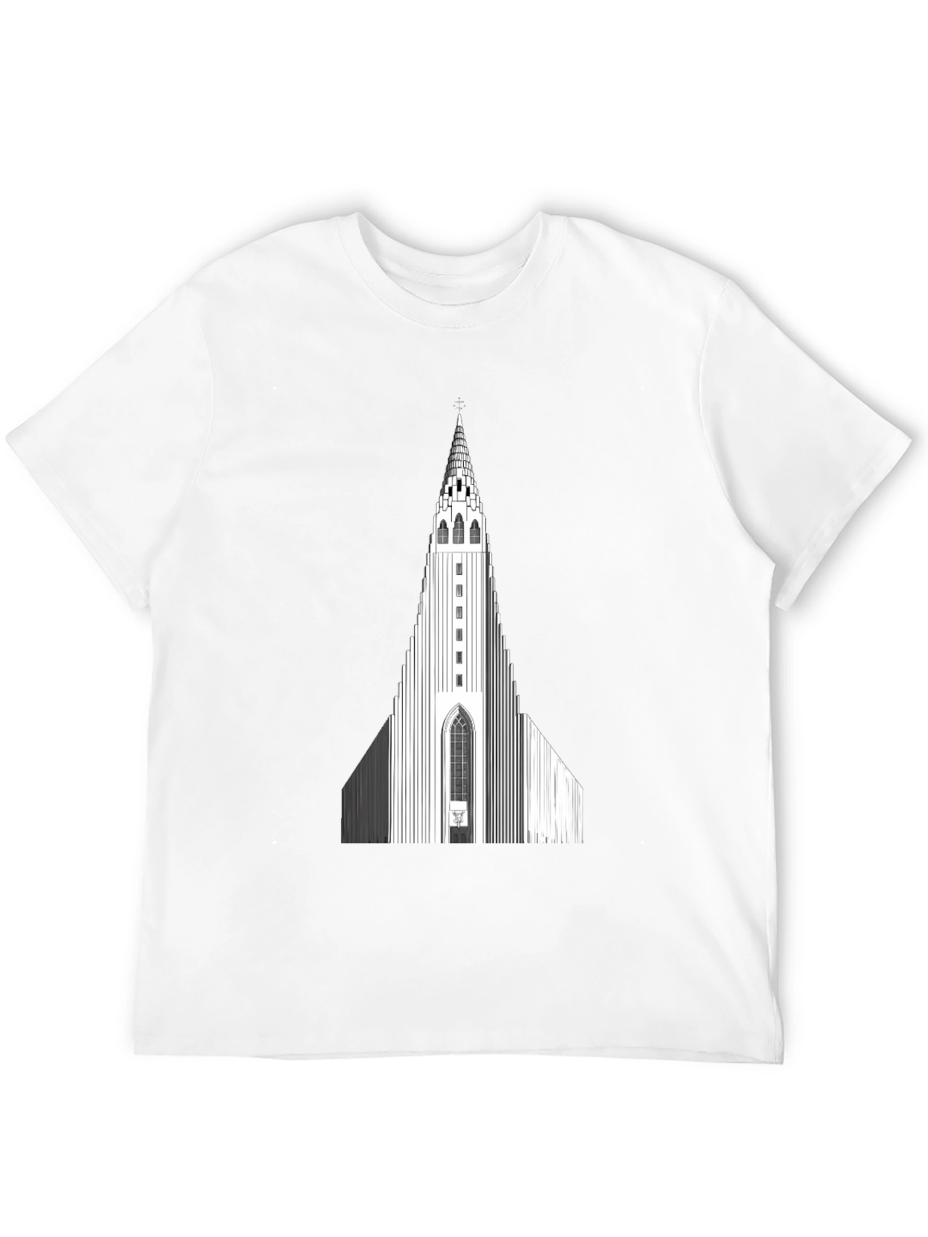 Hallgrímskirkja Graphic Tee - Iceland Church Design