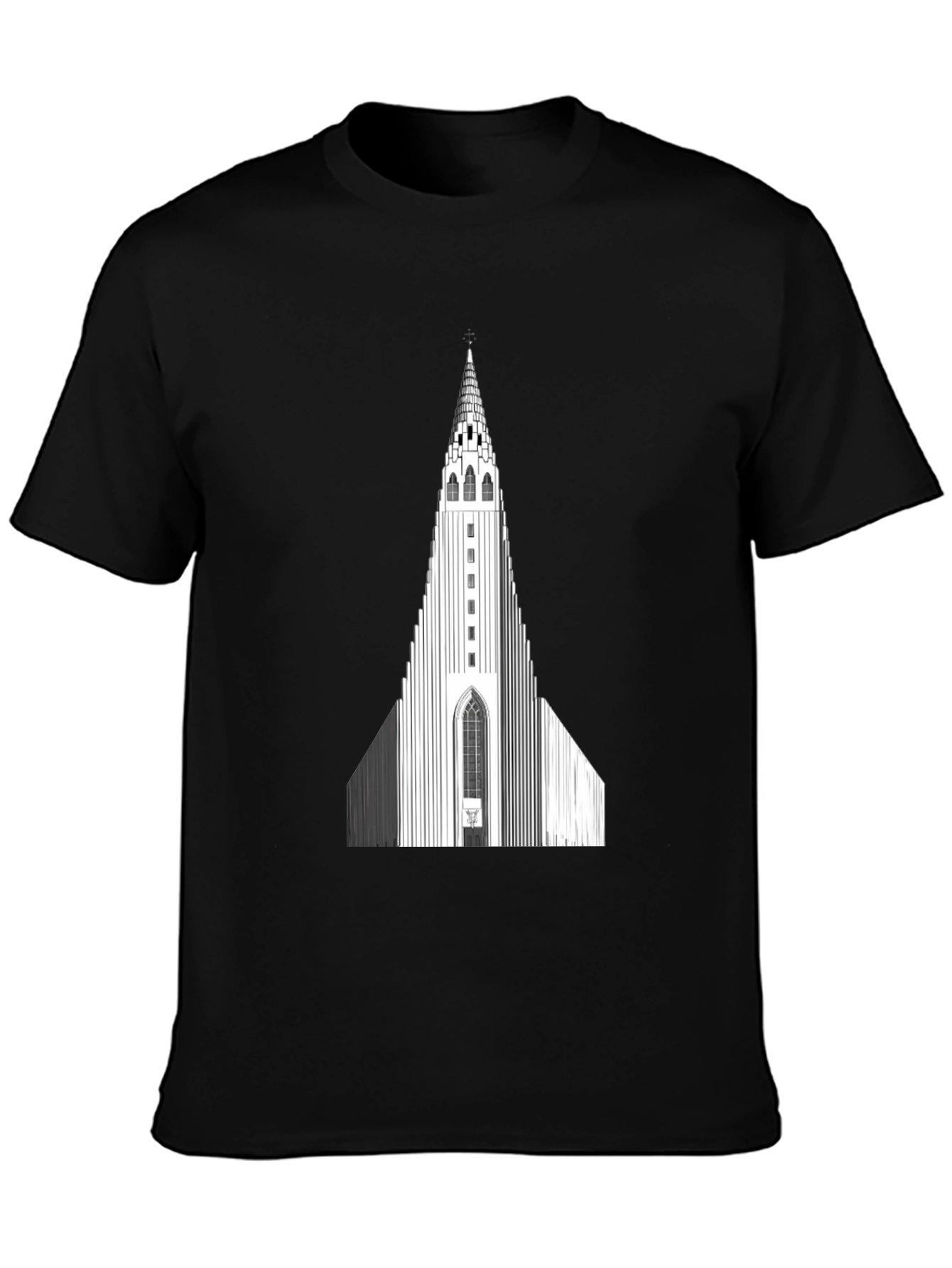 Hallgrímskirkja Graphic Tee - Iceland Church Design