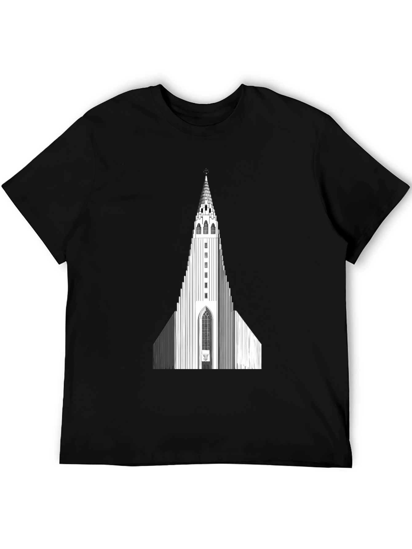 Hallgrímskirkja Graphic Tee - Iceland Church Design