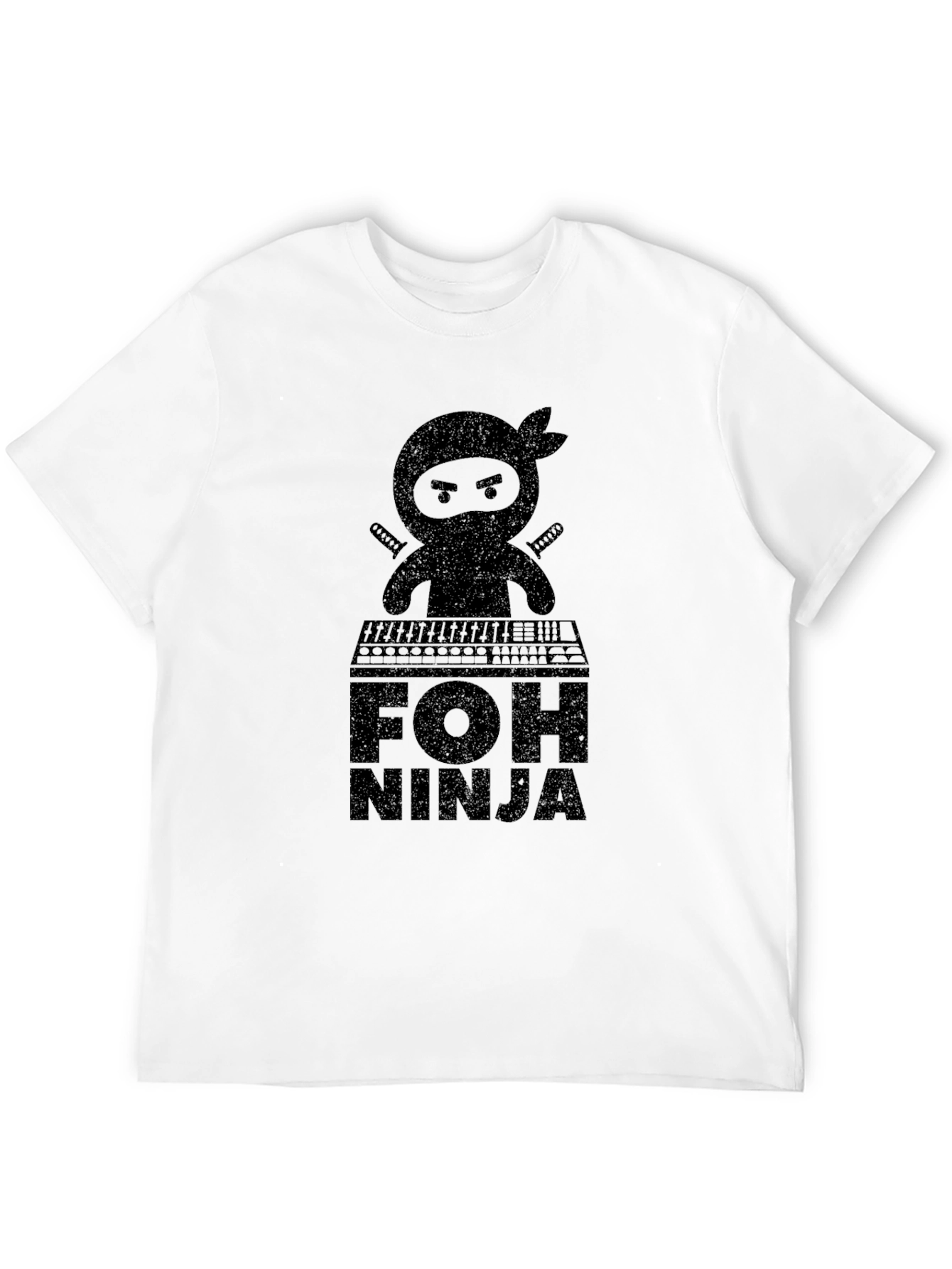FOH Ninja Black Graphic T-Shirt