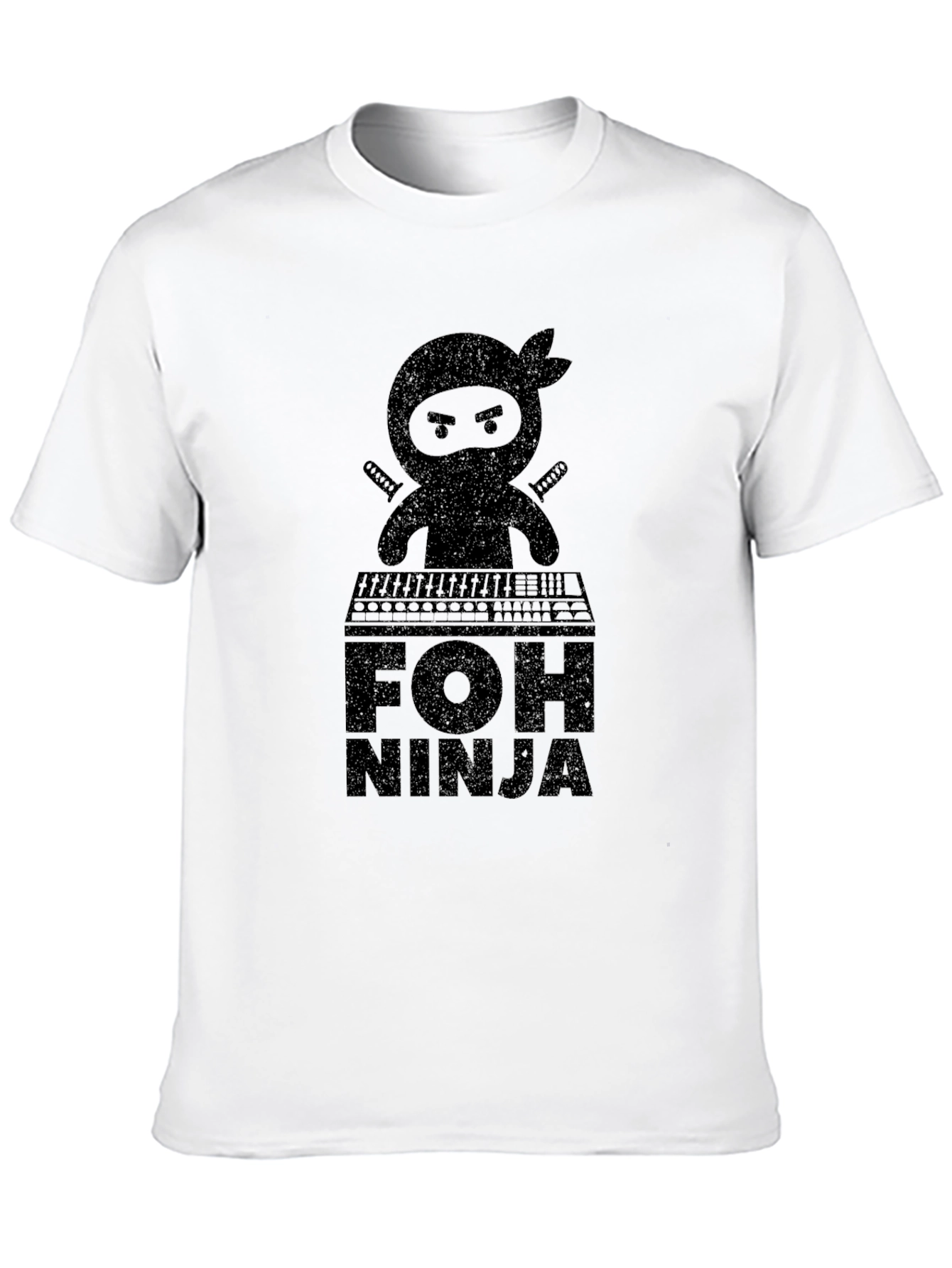 FOH Ninja Black Graphic T-Shirt