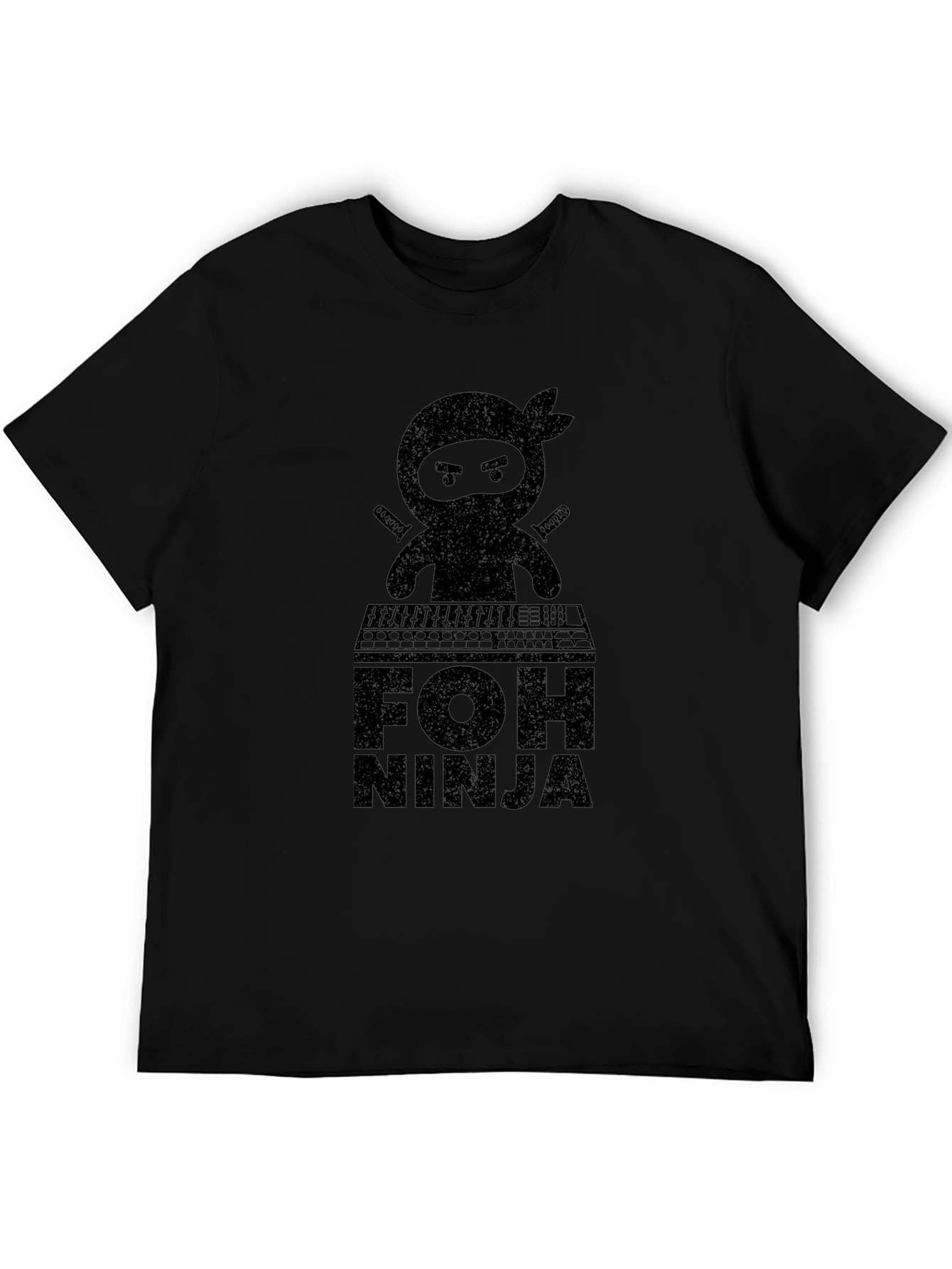 FOH Ninja Black Graphic T-Shirt