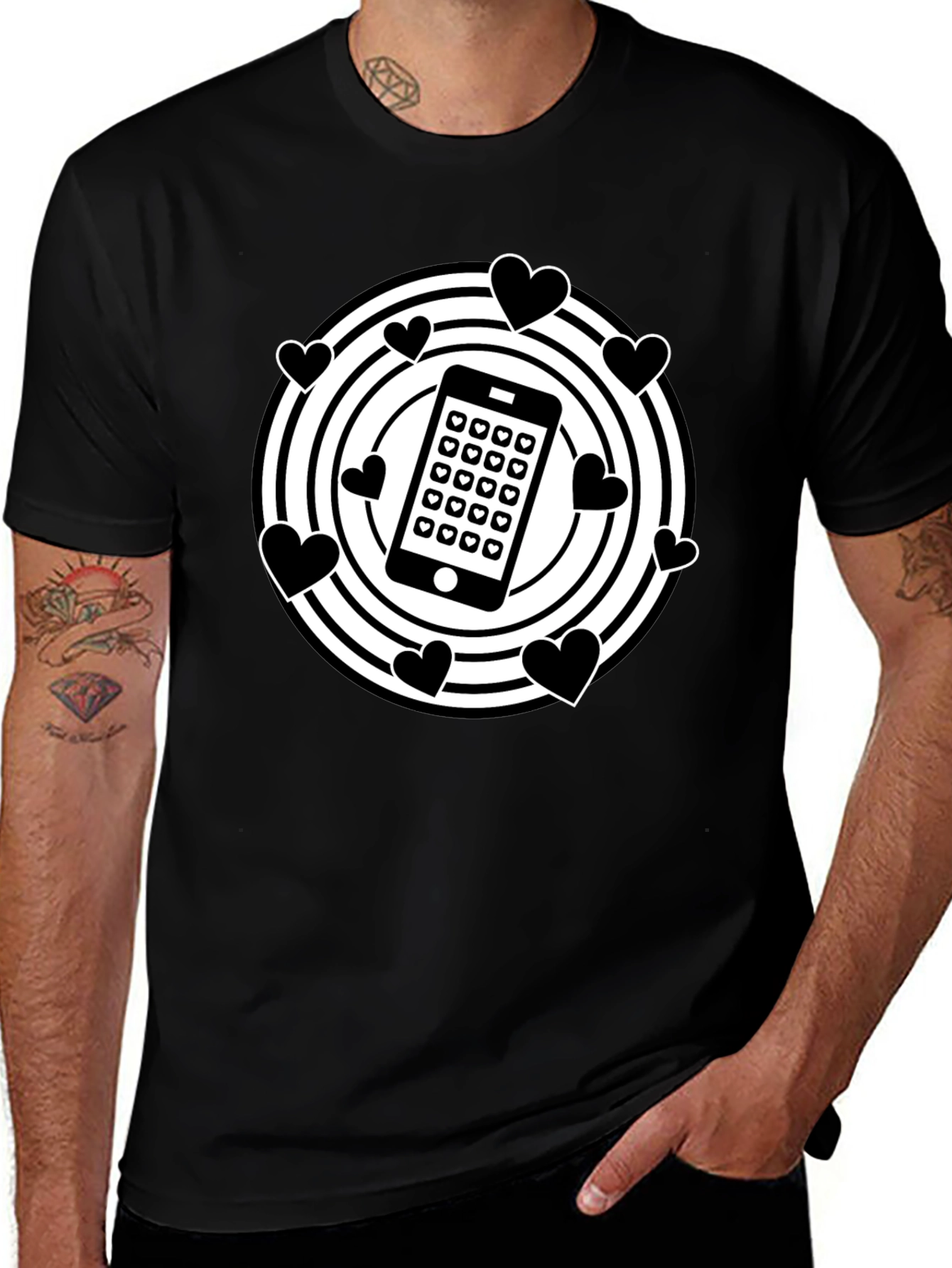 Tech Love T-Shirt - Stylish Modern Design