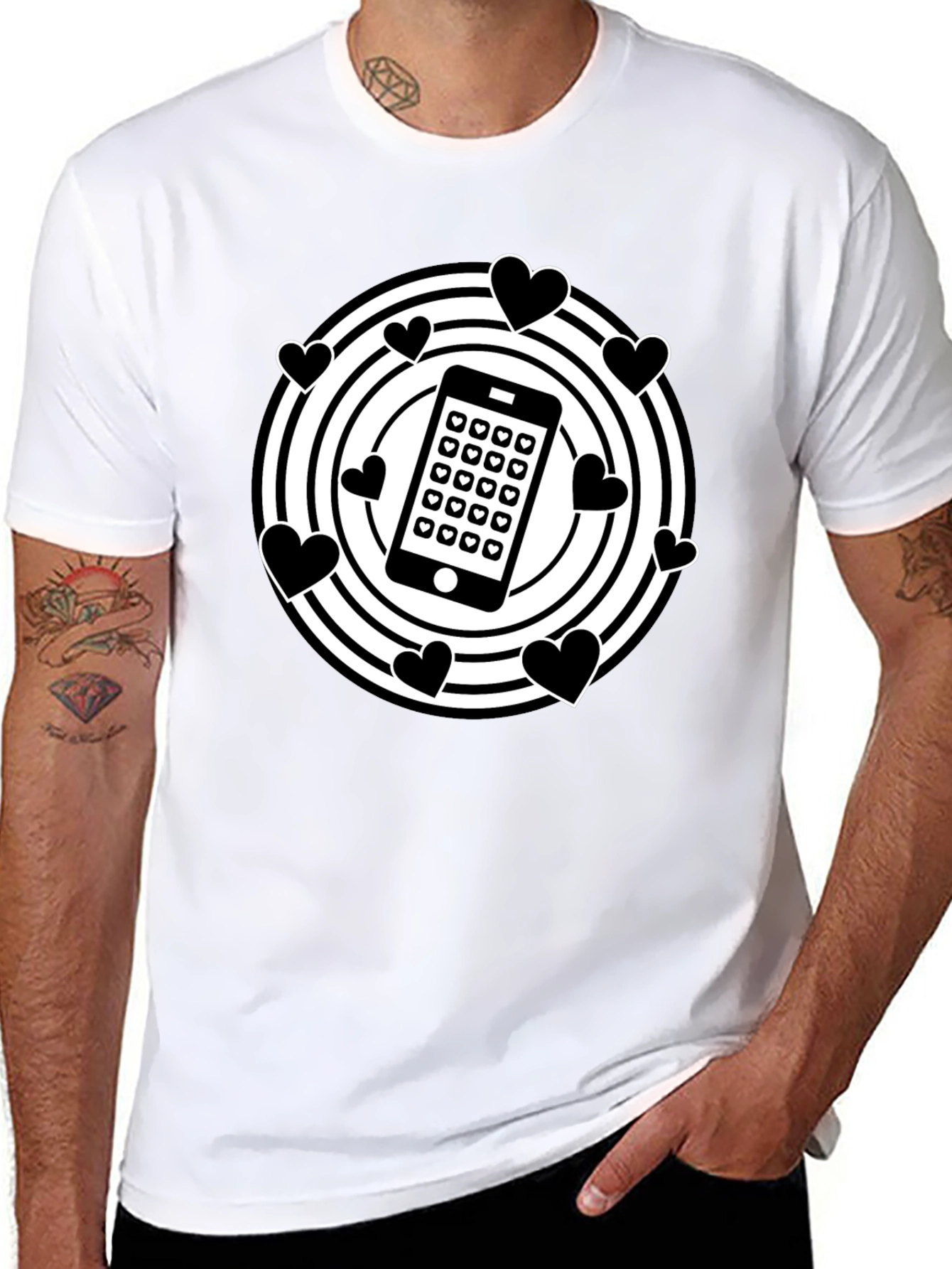 Tech Love T-Shirt - Stylish Modern Design
