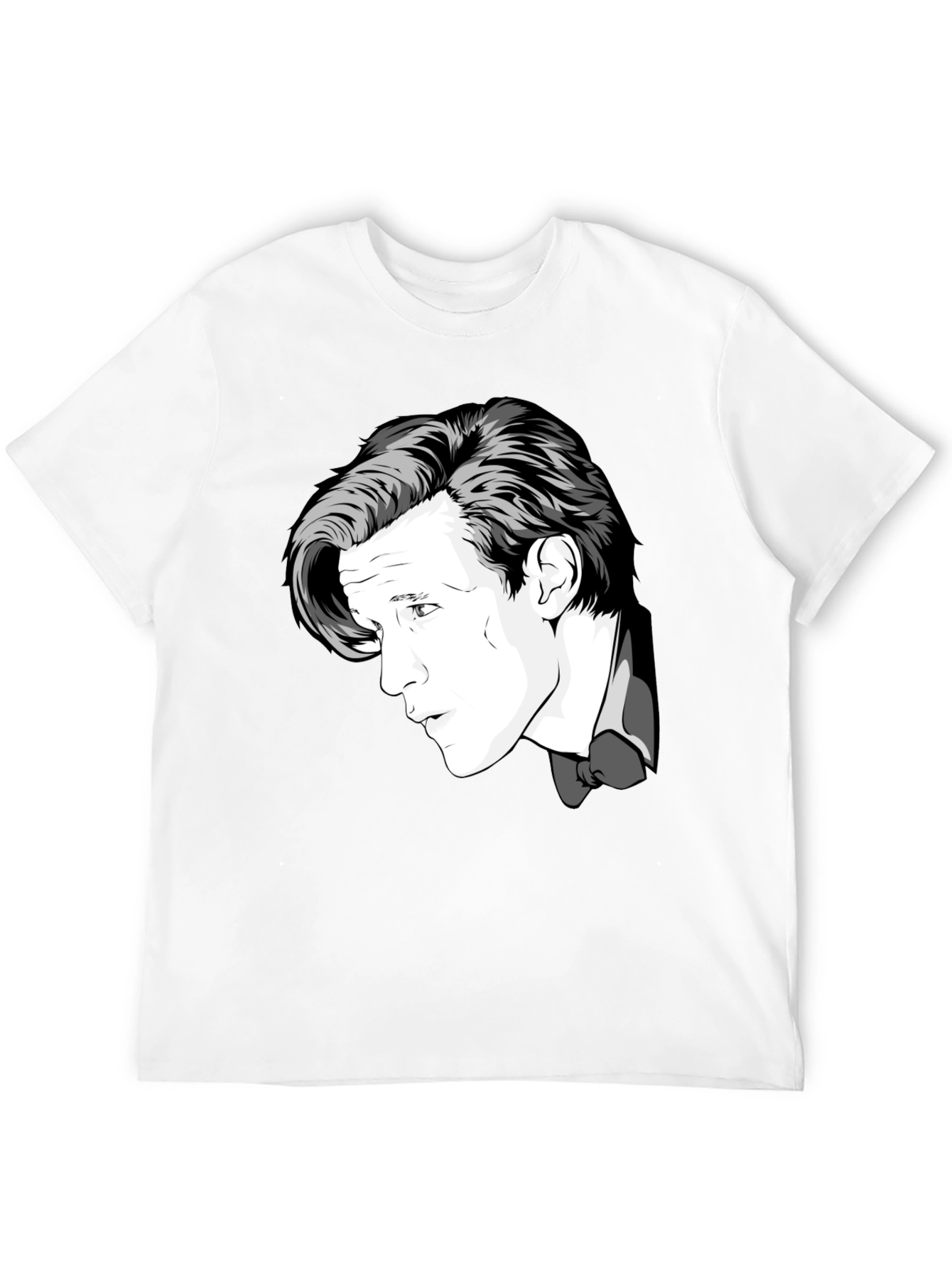 Doctor Who Matt Smith Portrait Black T-Shirt