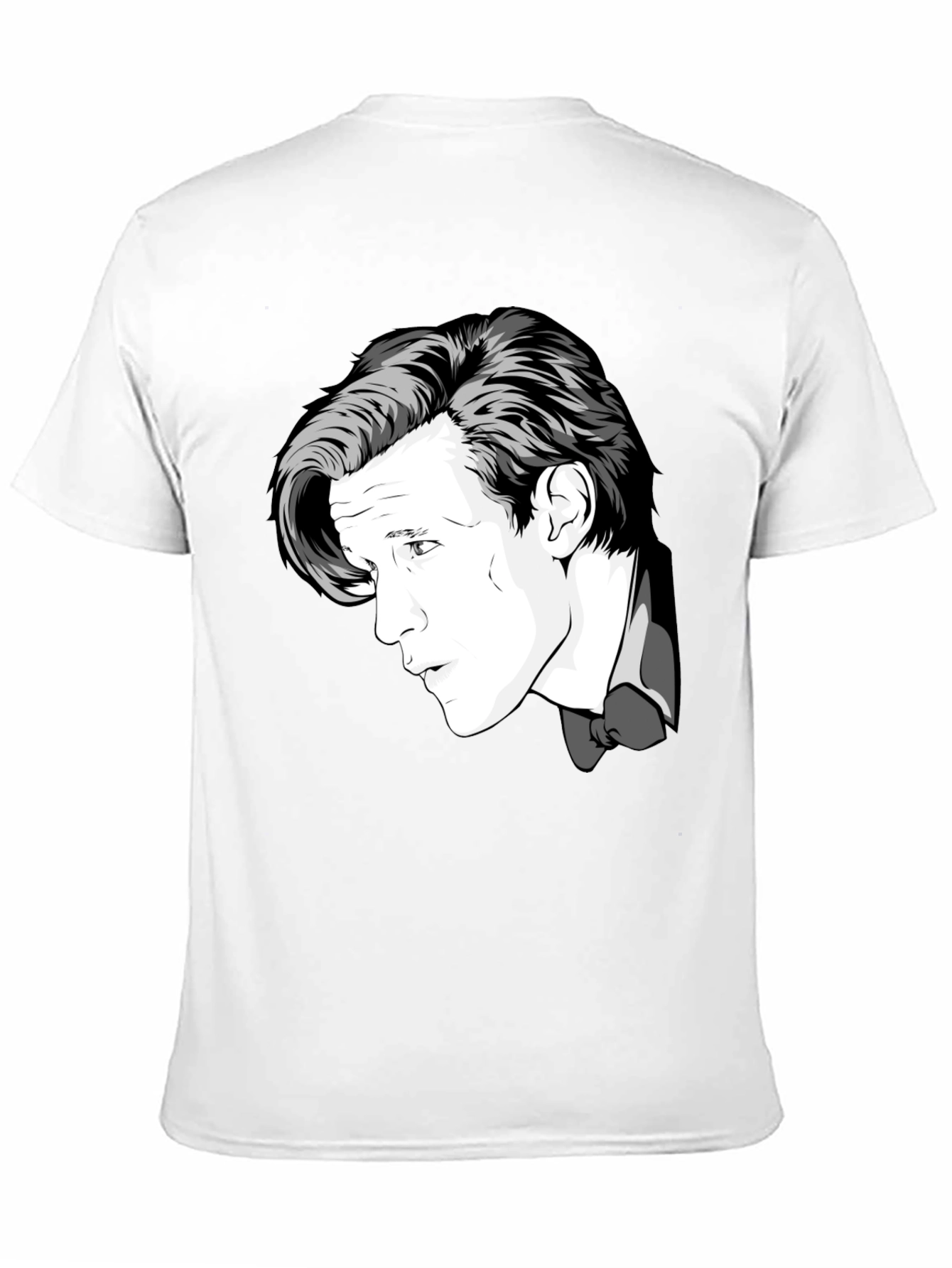 Doctor Who Matt Smith Portrait Black T-Shirt