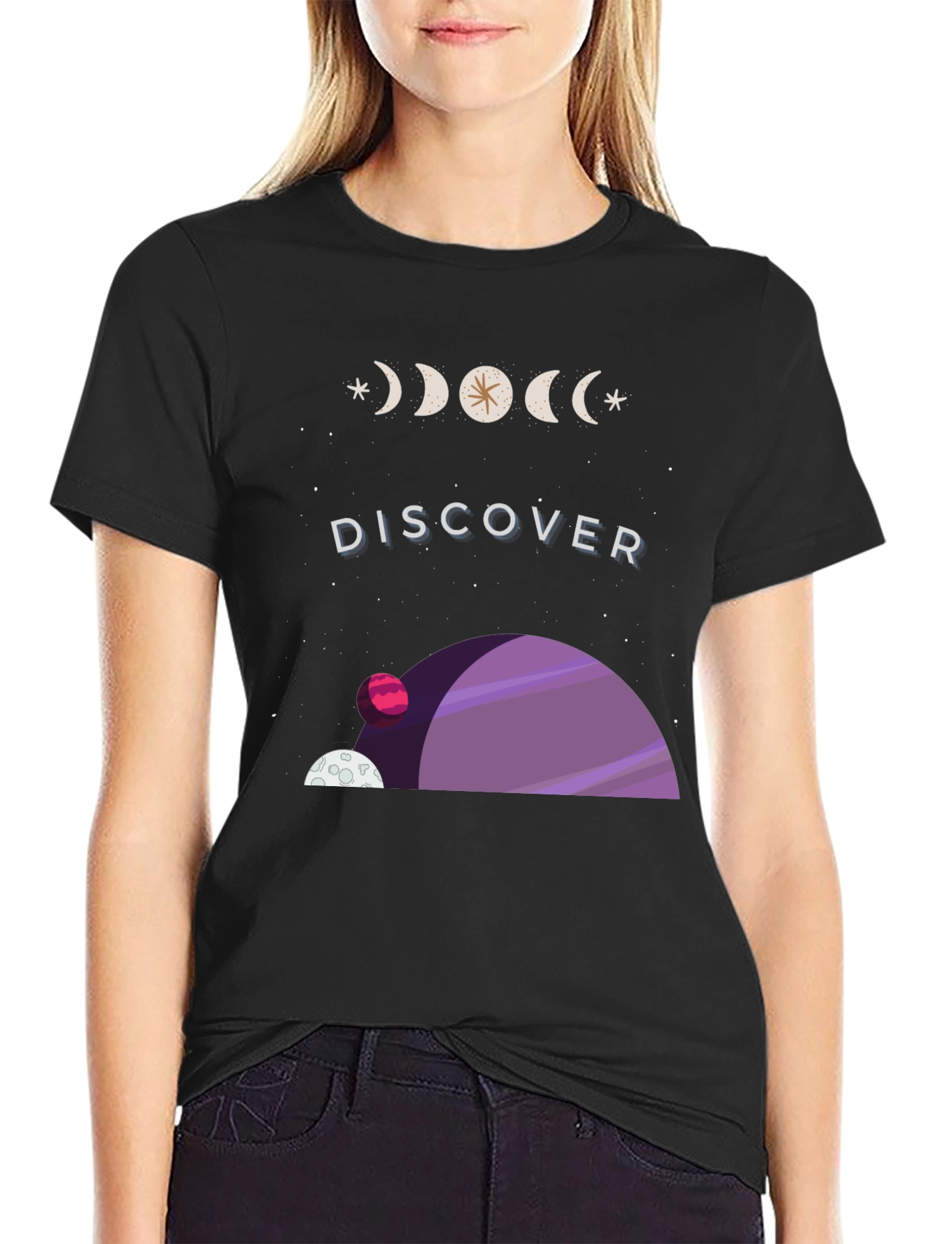 Discover Space Graphic Tee - Soft Cotton Comfort