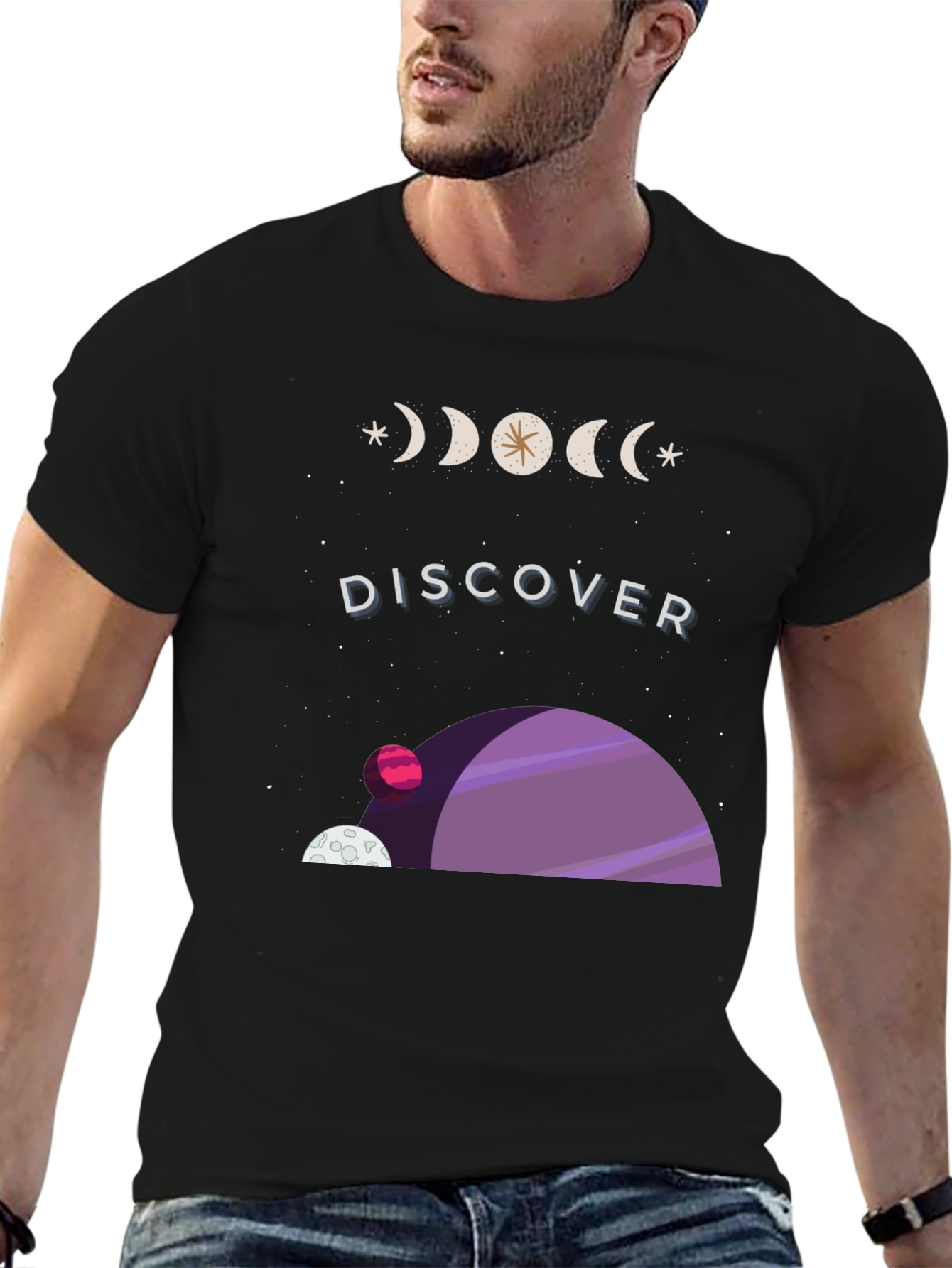 Discover Space Graphic Tee - Soft Cotton Comfort