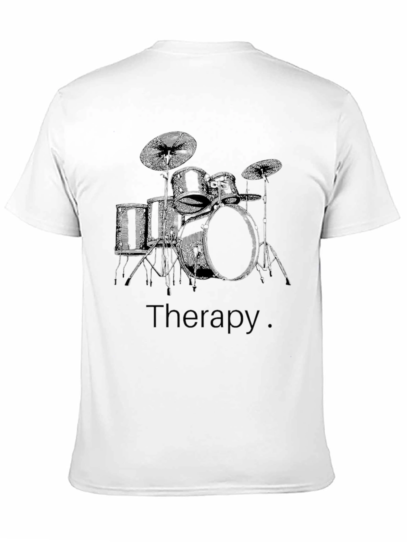 Drum Set Therapy T-Shirt - Musician Tee