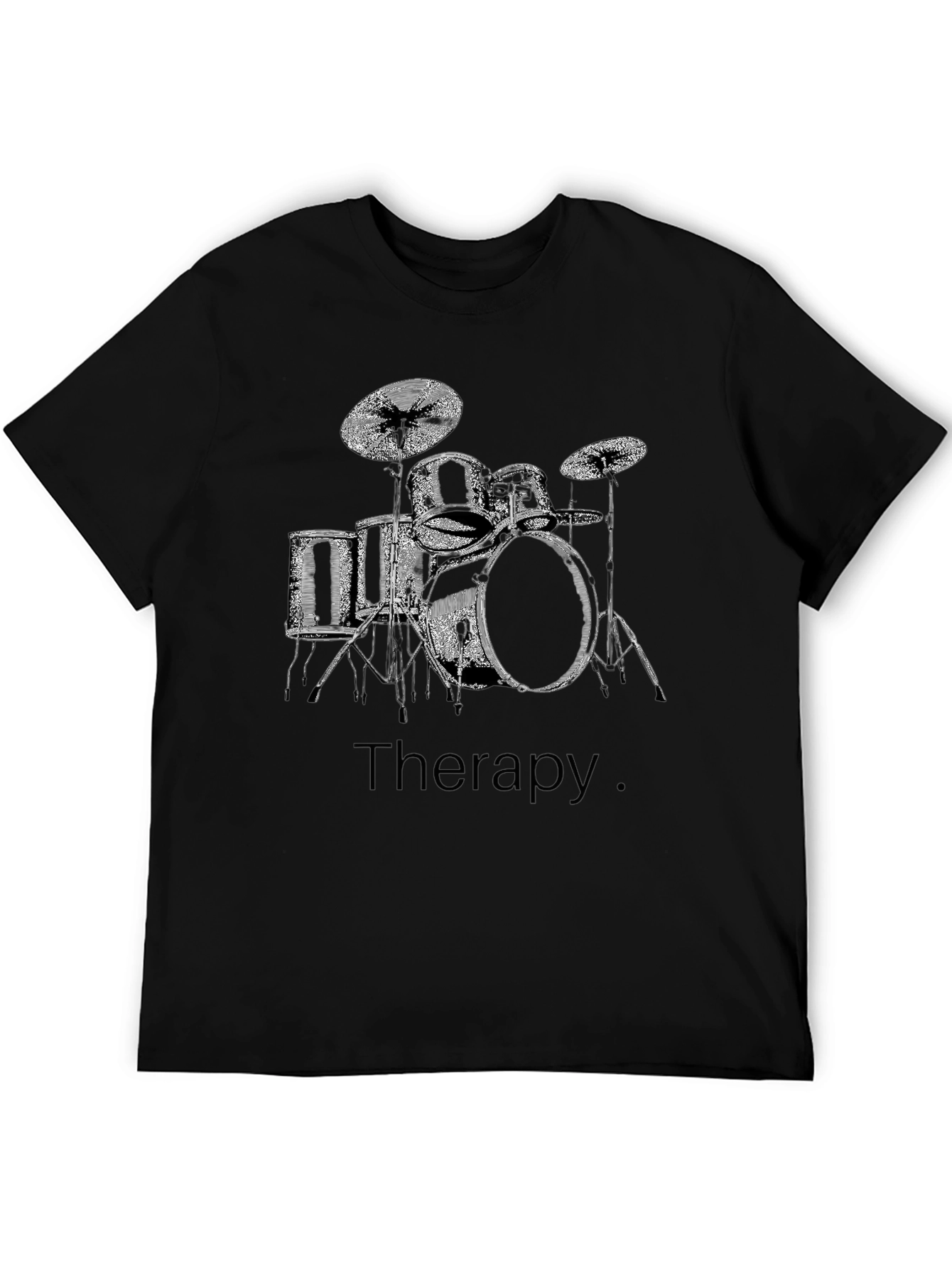 Drum Set Therapy T-Shirt - Musician Tee