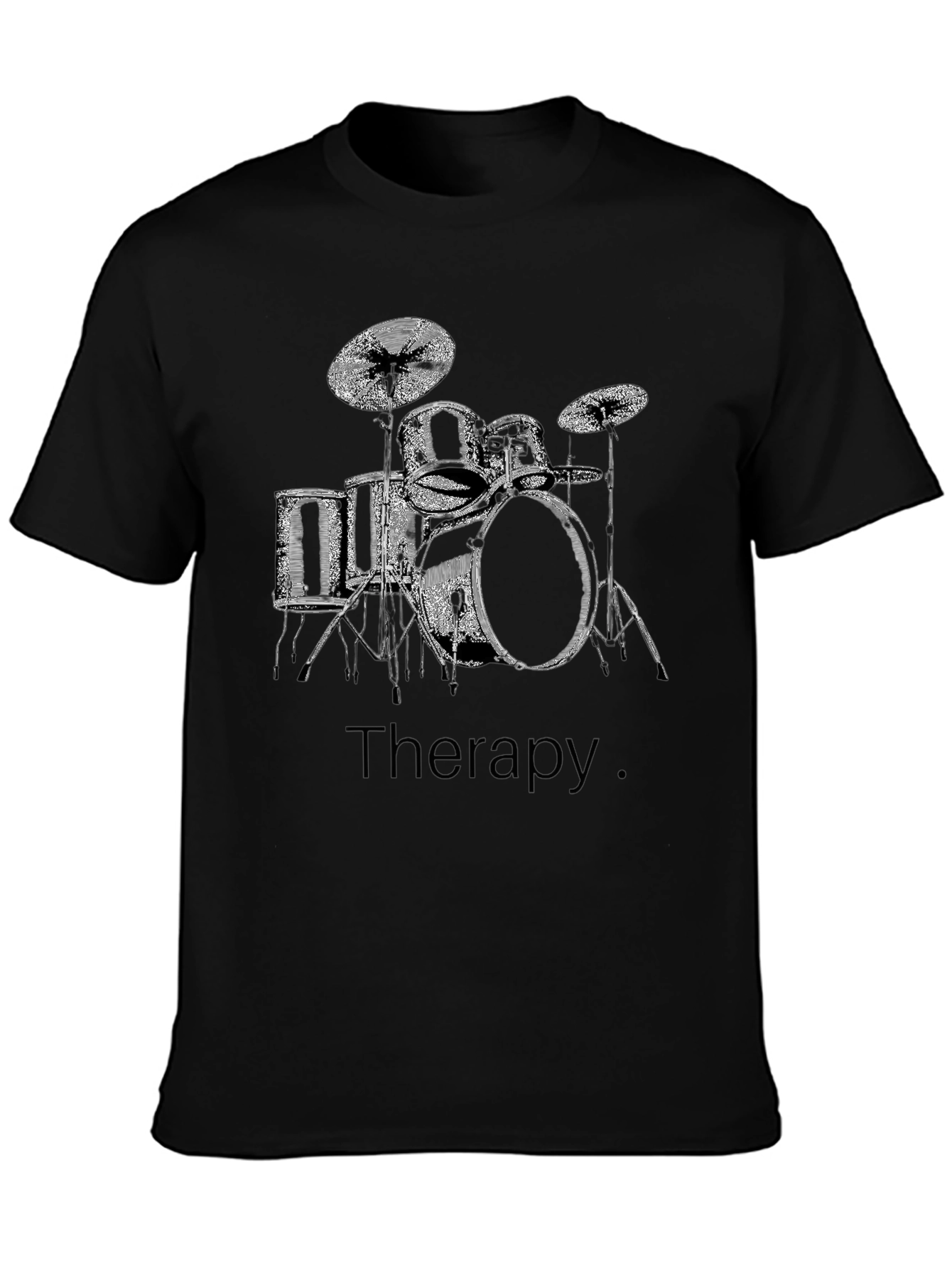 Drum Set Therapy T-Shirt - Musician Tee