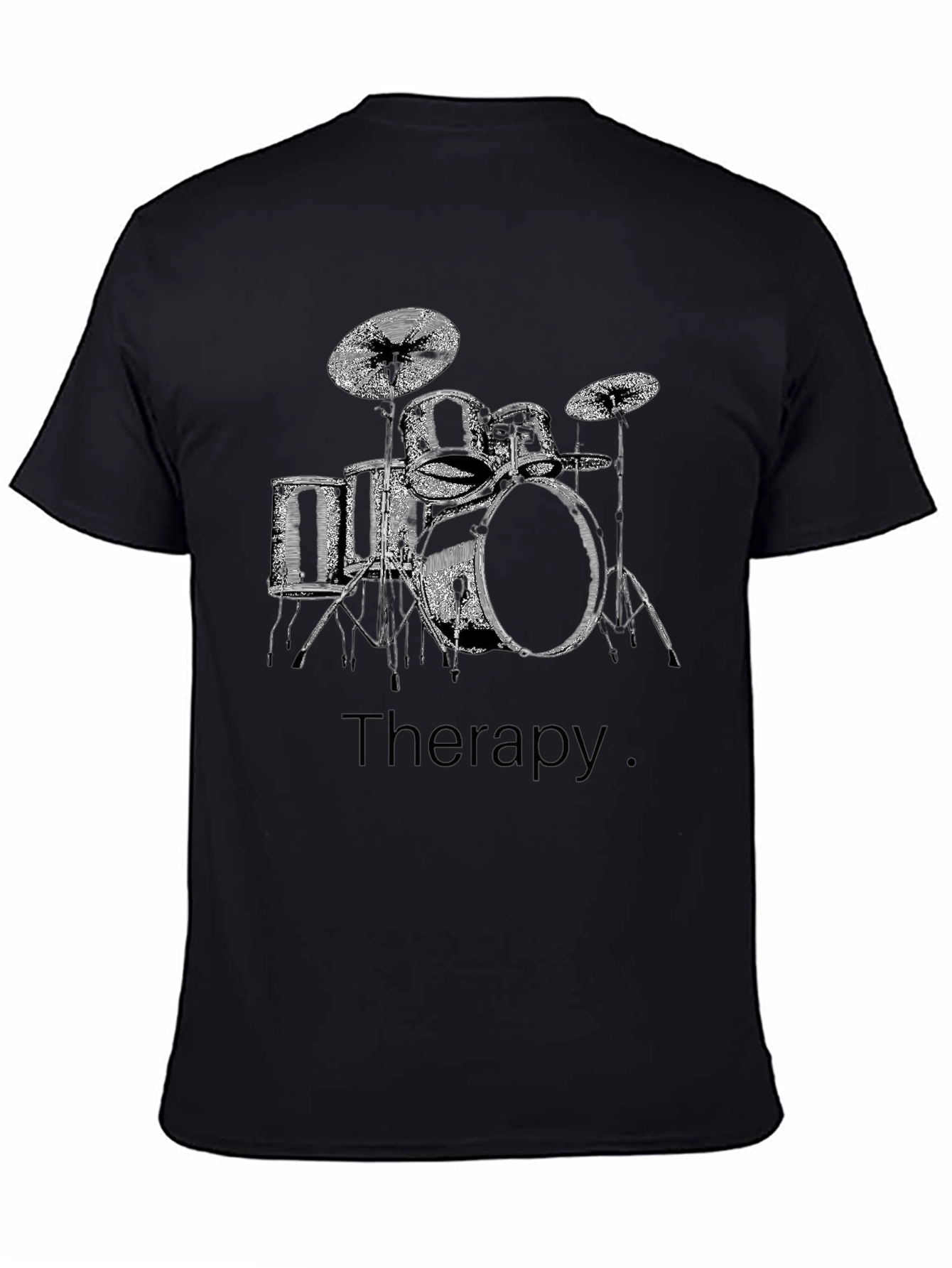Drum Set Therapy T-Shirt - Musician Tee