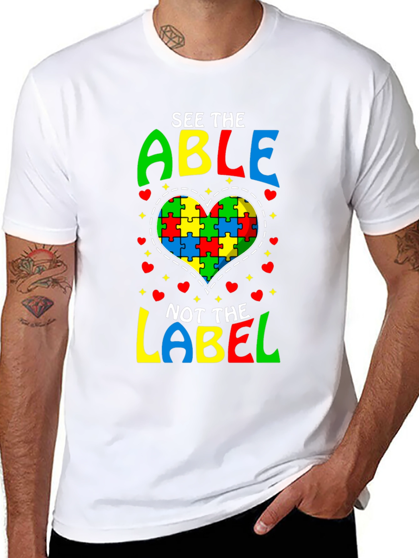 Autism Awareness Puzzle Heart T-Shirt